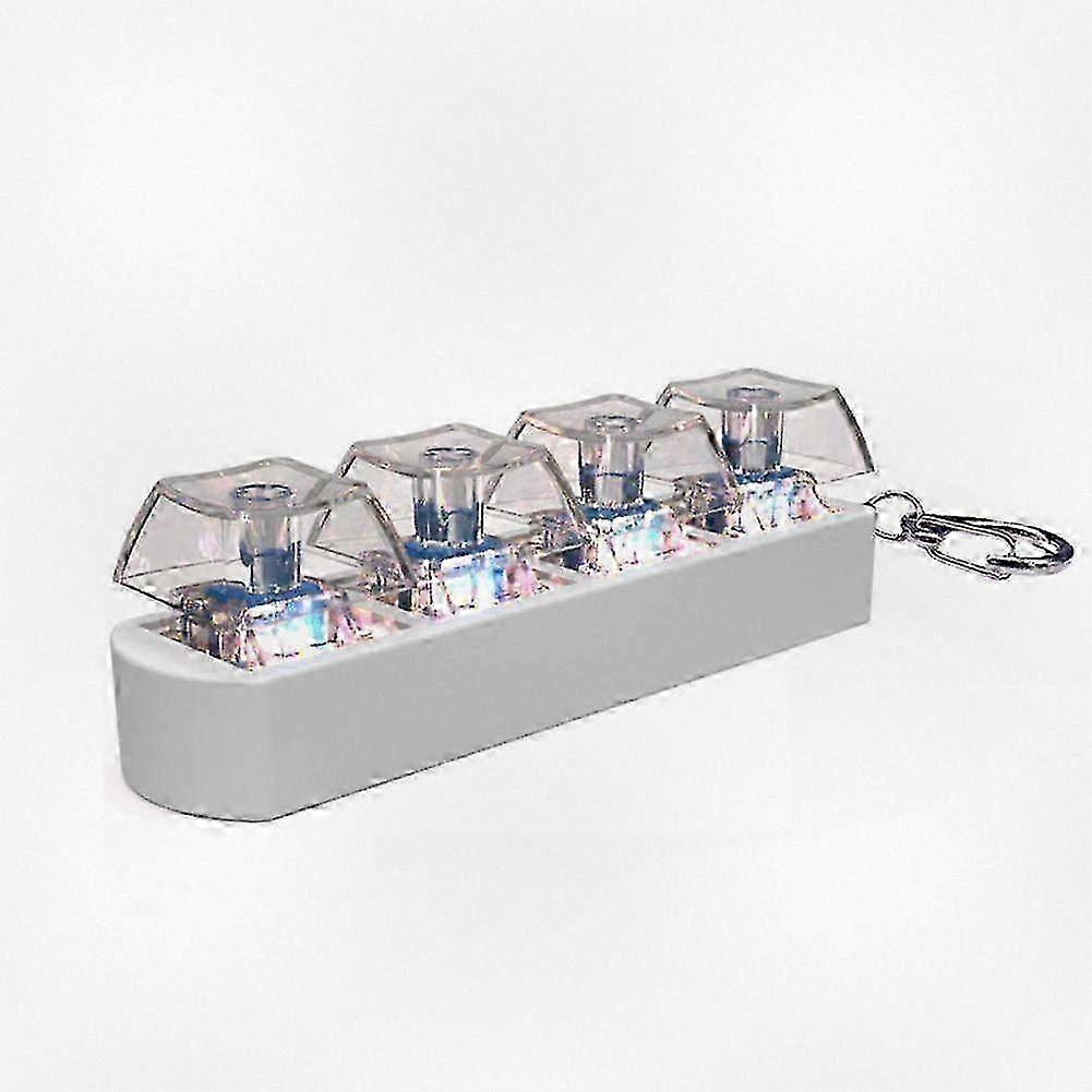 4-Key Fidget Keycaps for Mechanical Keyboards DIY Stress Relief Toy Finger Button Caps for Typing Fun