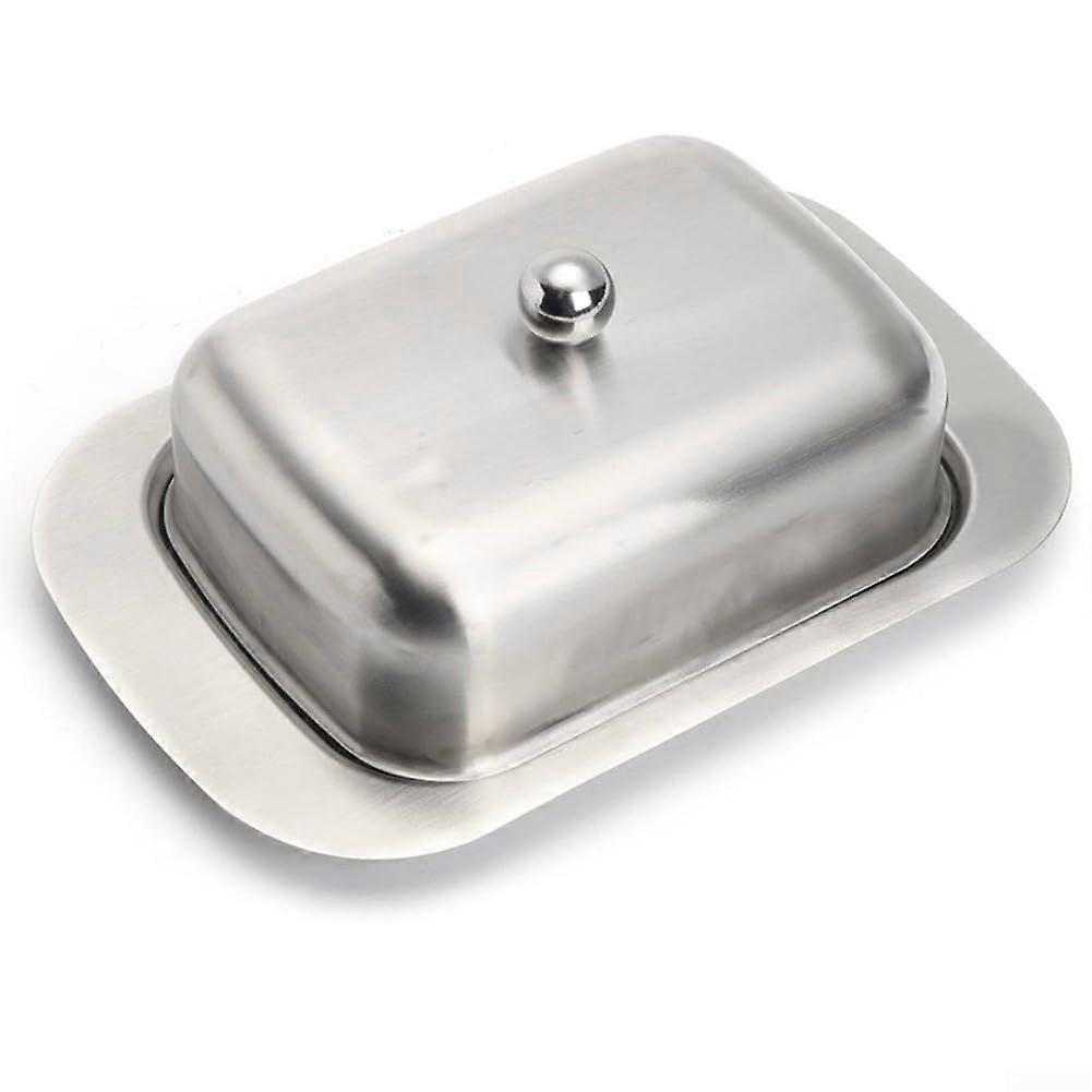 Stainless Steel Butter Dish With Lid For Storage Keeps Butter Fresh MultiPurpose Tray For Fruits Or Spreads