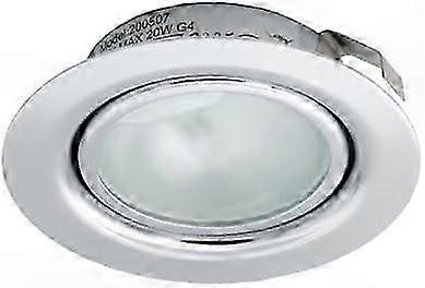 Chrome Warm White 12V 20W Recessed Downlight Halogen Fixture (Driver Needed)