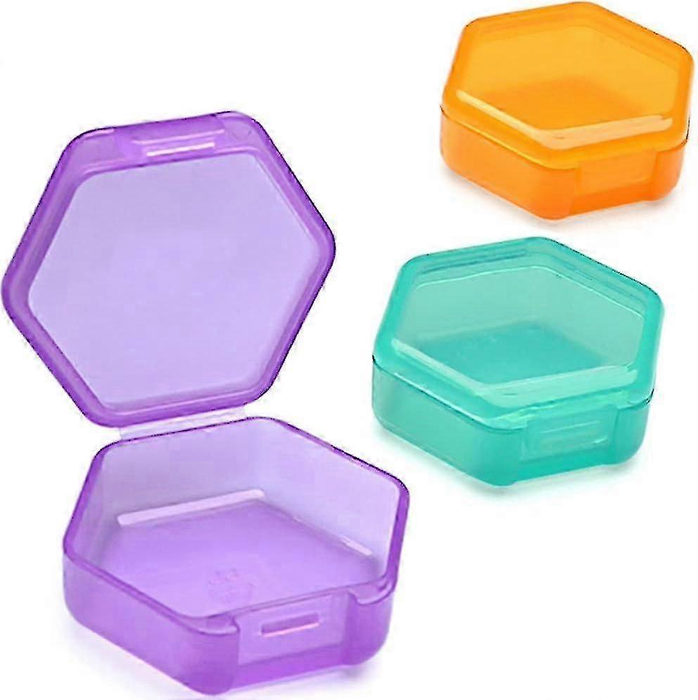 Compact Daily Pill Box Organiser for Travel, 3 PCS BPA Free Small Pill Case with Secure Closure