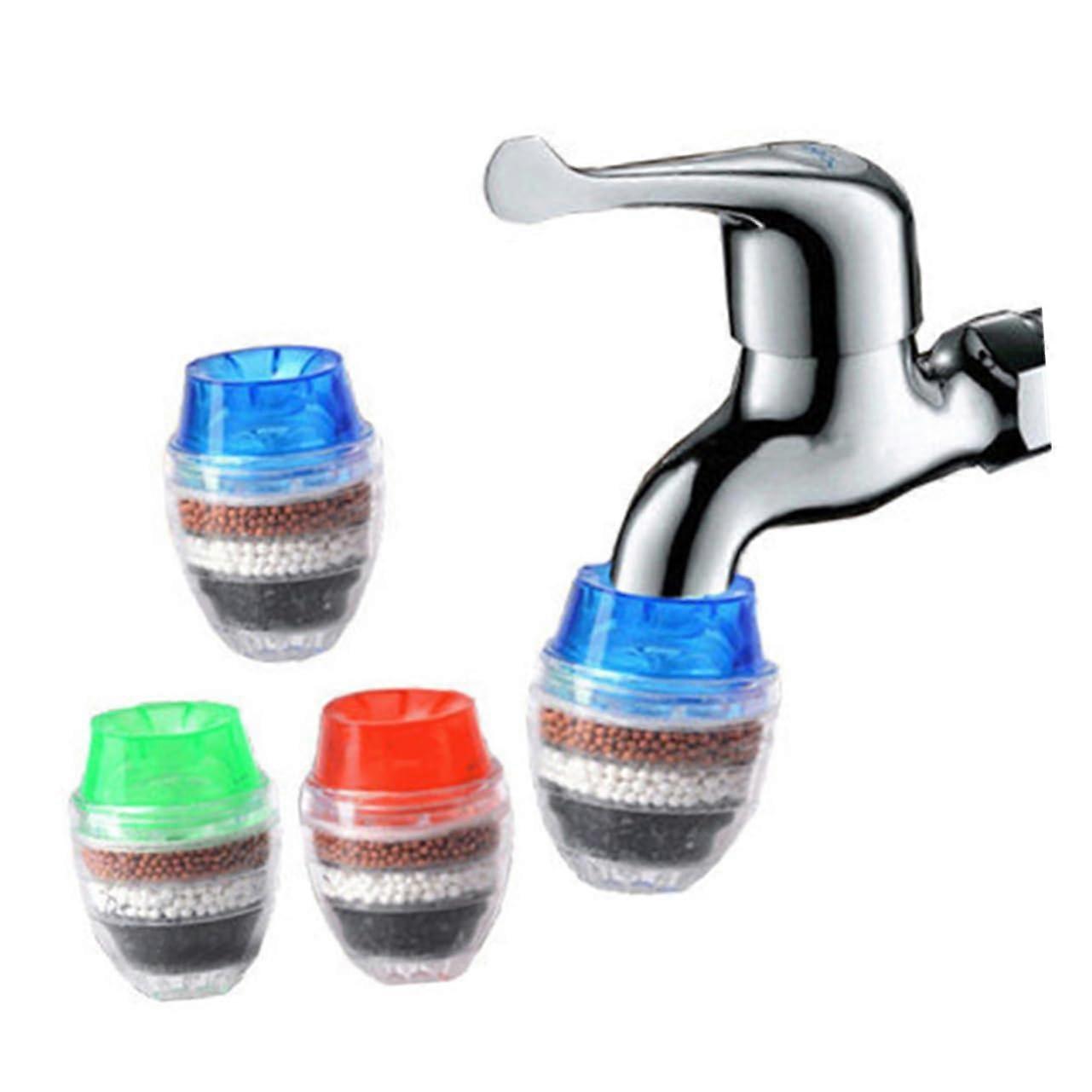 Activated Carbon Faucet Water Purifier 2Pack Kitchen Bath Rust And Sediment Filter Easy Install Tap Water Random Color