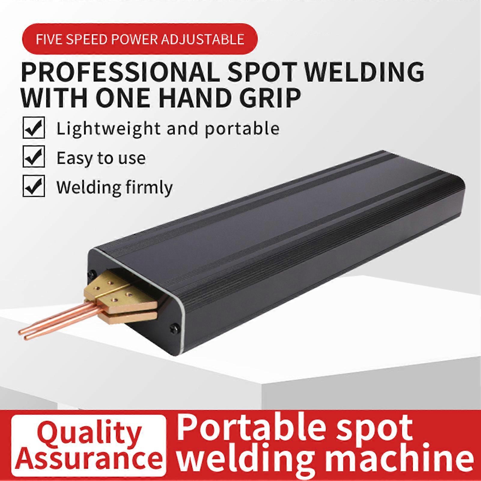 SUSUchens Handheld Spot Welder High-Efficiency 5 Gears Adjustable Type-C Rechargeable DIY Mini Portable Spot Welder Machine Black