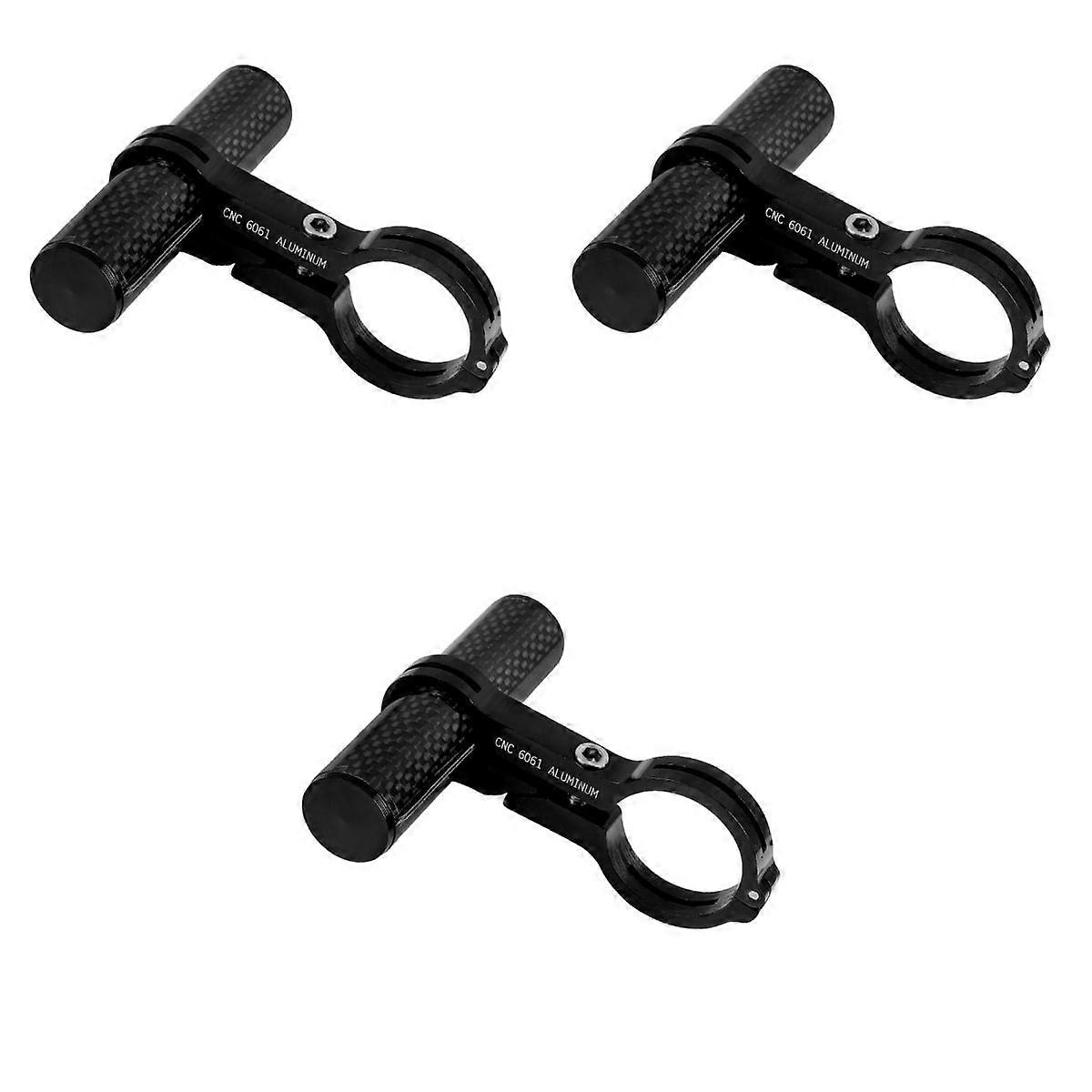 3pcs Handlebar Extension Mount Aluminum Alloy Handlebar Extension Rack for Light GPS