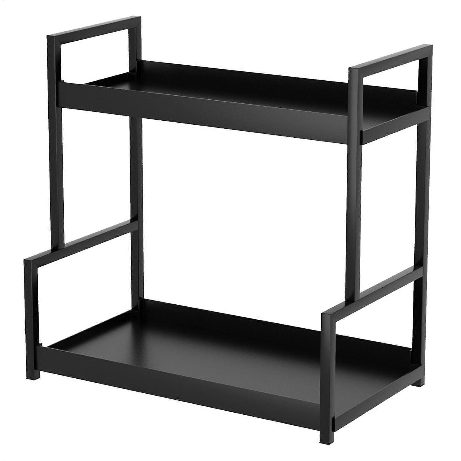 Kitchen Counter Shelf Desktop Organizer Shelf, Double Layer Pantry Organizer, Multifunctional Display Shelf, 22x40 cm