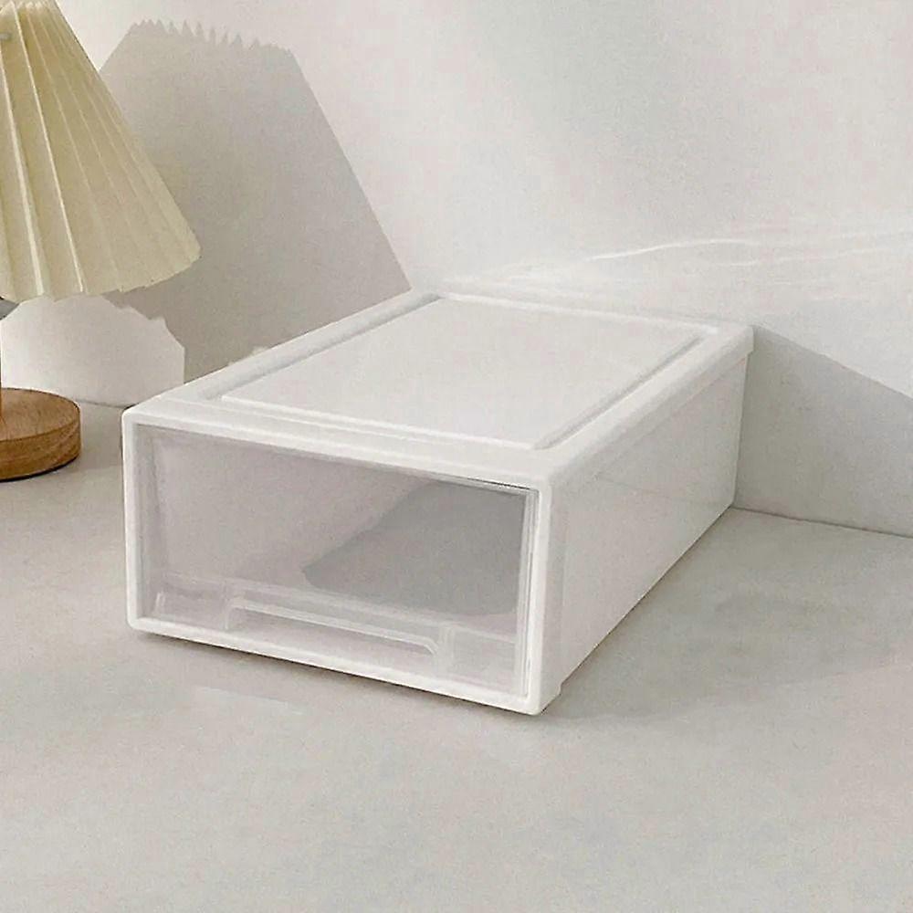 Plastic Drawer Storage Box Stackable Single-Layer Drawer Storage Box New Stackable Storage Box