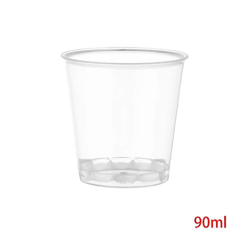 Pudding Boxes Round Disposable Dessert Cups Reusable Muffin Cup Plastic Transparent Cupcake