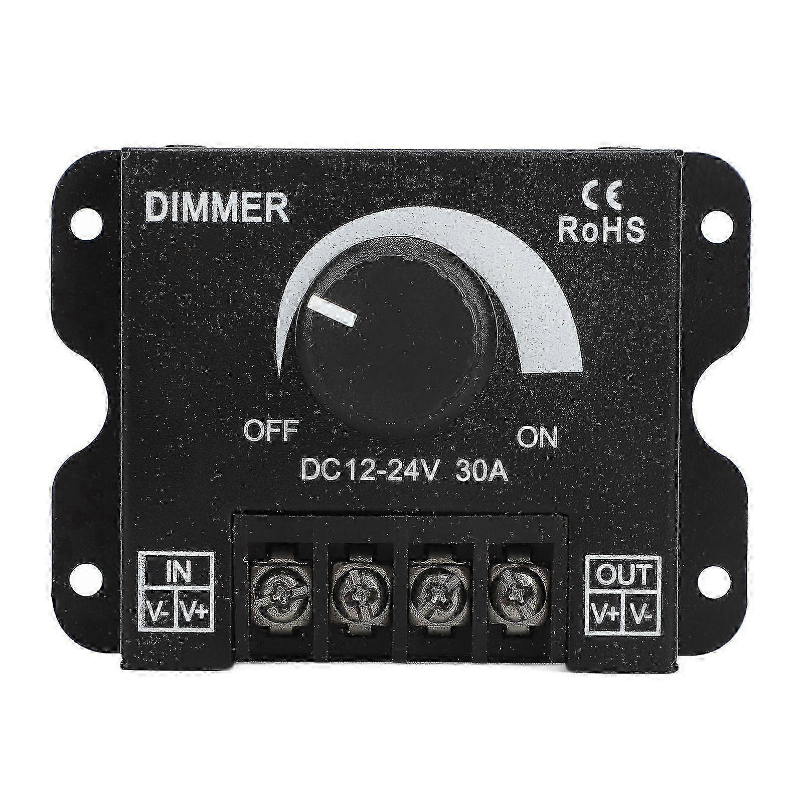 Wireless Knob Dimmer Switch For Living Room And Bedroom, DC 12V-24V PWM Digital Dimming Controller Ensures Smooth Brightness Adjustment For LED S