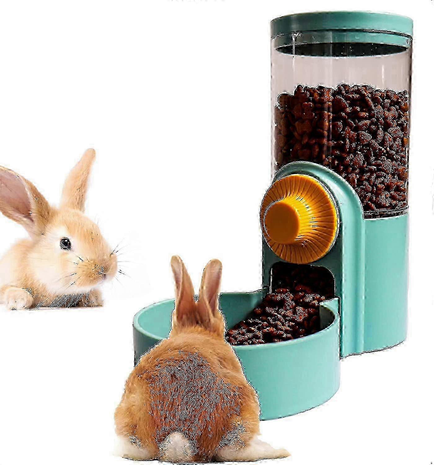Rabbit Hanging Automatic Food Dispenser, Gravity Small Animals Cage Auto Feeder