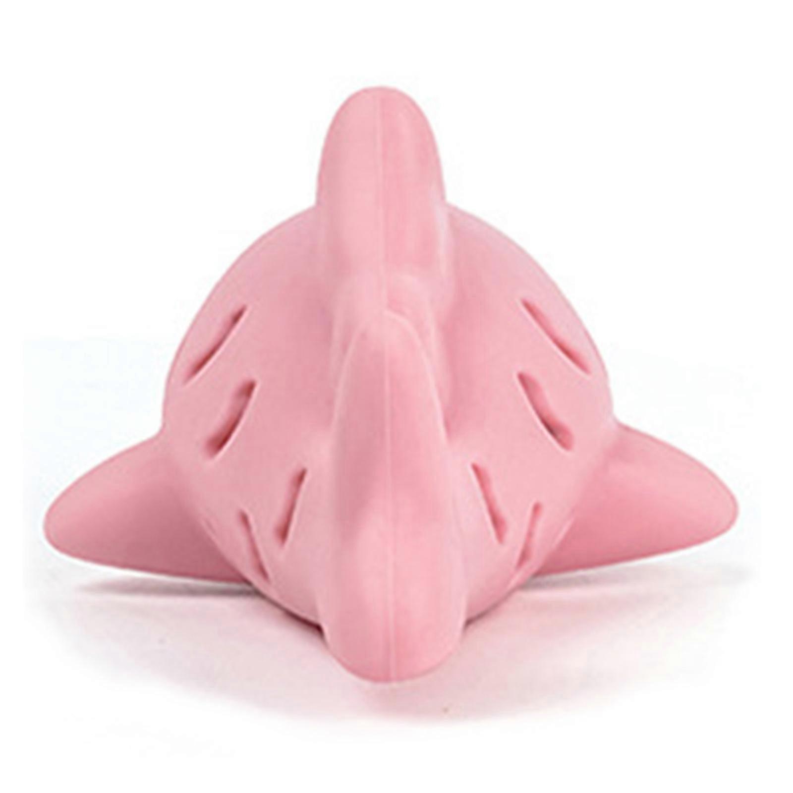 Silicones Interactive Cats Toy Fish Shape Chew Puzzle Stimulates Natural Instincts Controls Treat Prevents Overeating  Pink