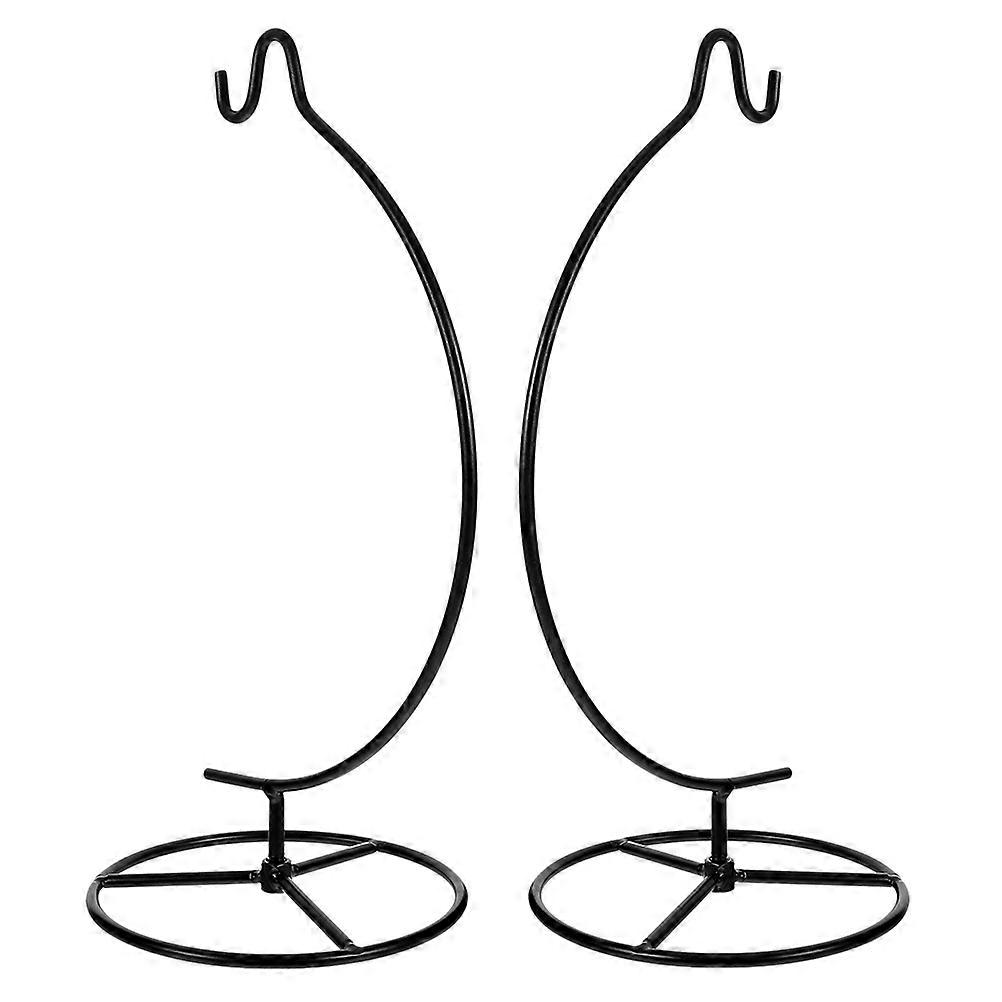Iron Hanging Rack Watering Vase Stand for Display 2Pcs