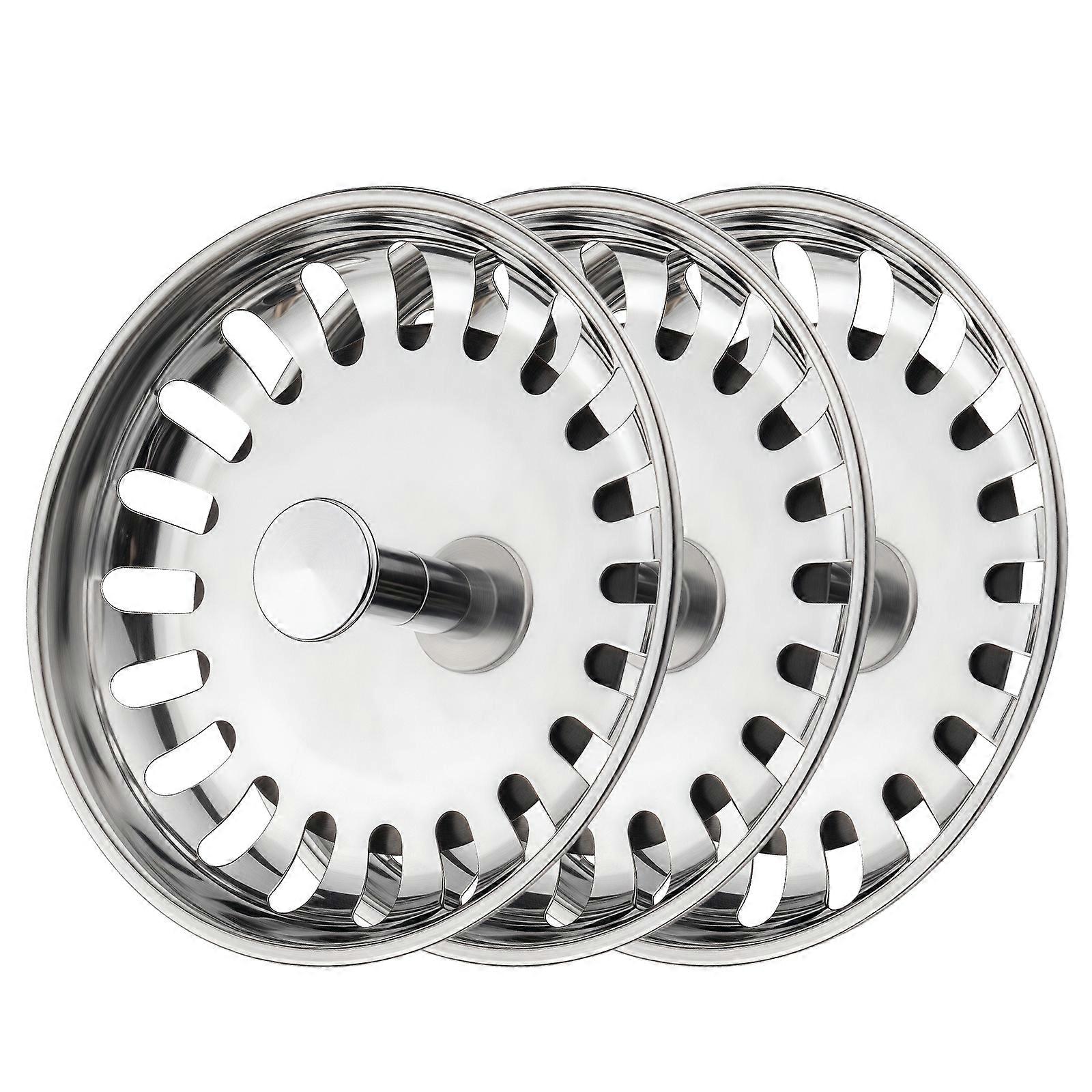 Not Rusting Sink Strainer with Rapid Drain Design Block Food Waste Multipurpose Plugs for Standard 80 to 82MM Basins Multicolor