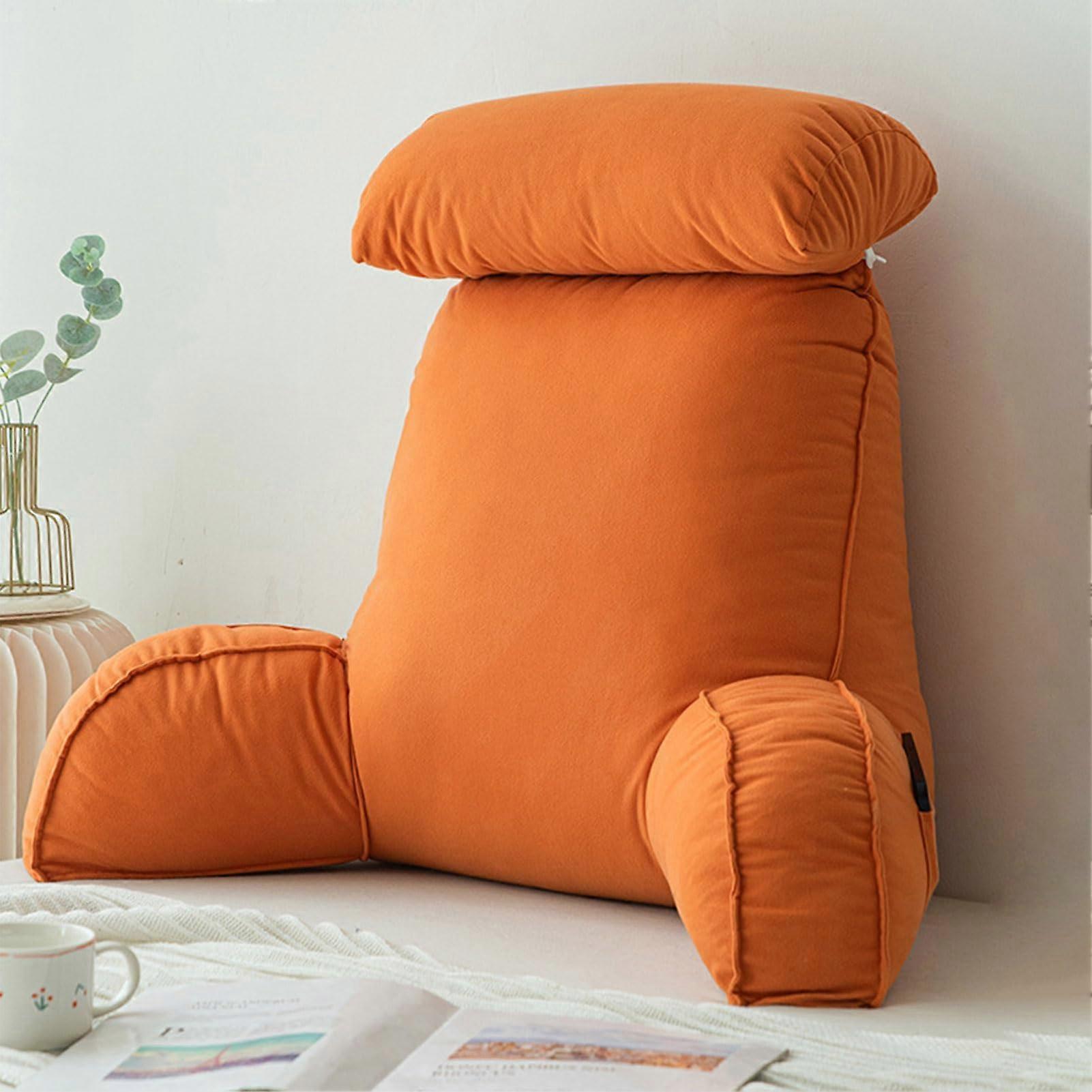 Reading Pillow with Armrests, Ergonomic Back Cushion for Bed Sofa Support and Relaxing Sleep