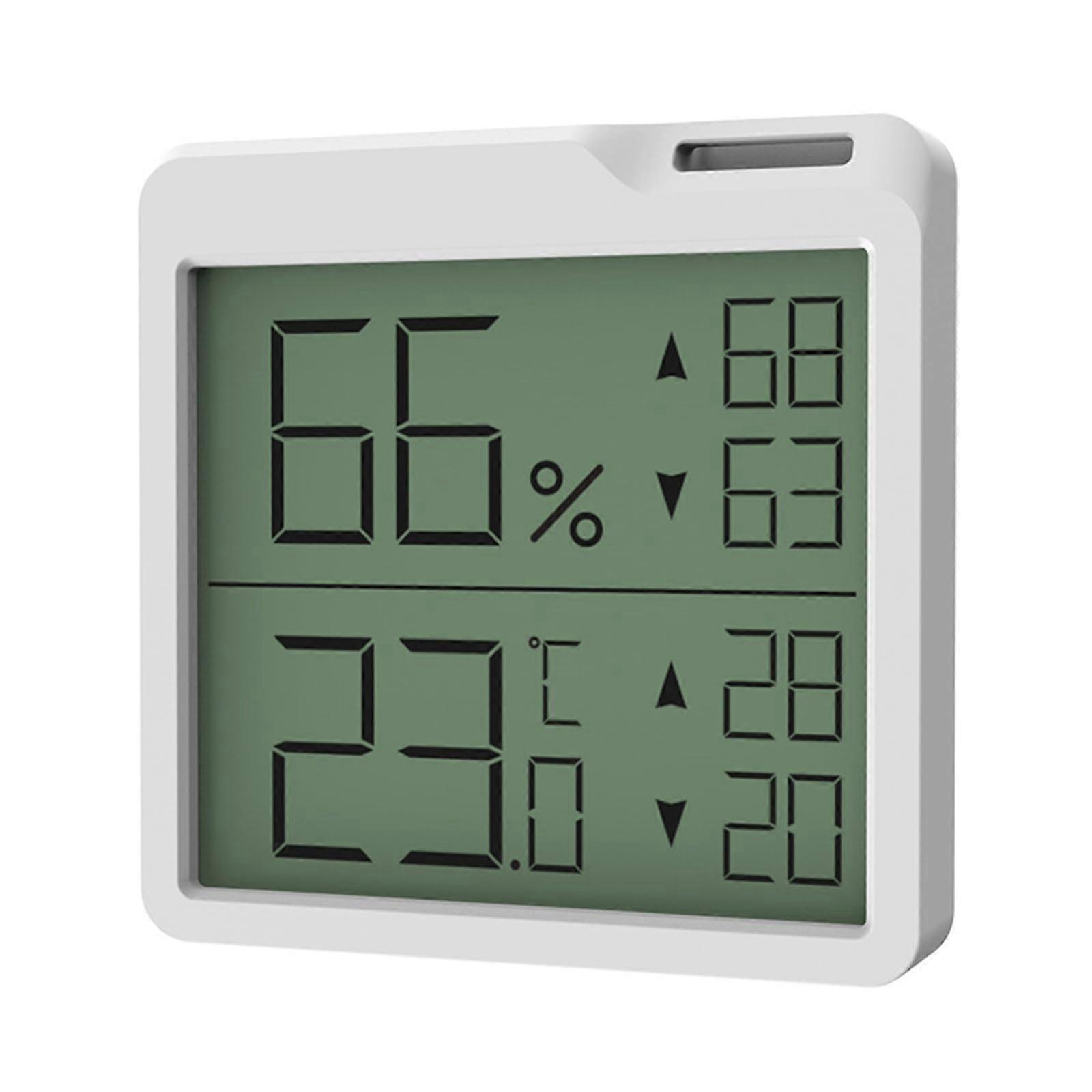 Digital Indoor Thermometer Hygrometer with LCD Display  Accuracy Sensor for Room Climate Tracking White