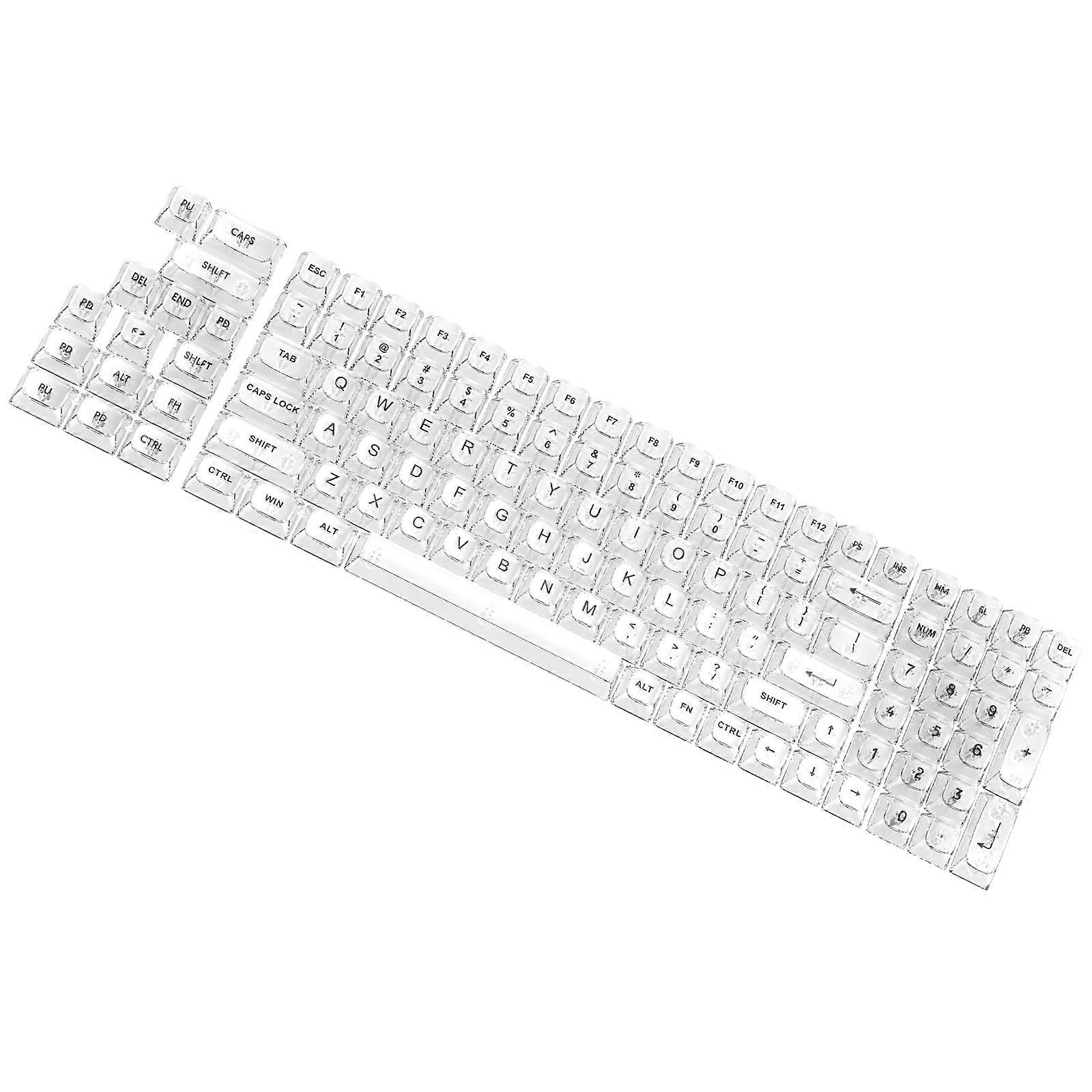 Clear Keycaps 115Key OEM Keycap for MX Structure Mechanical Keyboards Improve Typing Experience Wide Compatibility  transparent