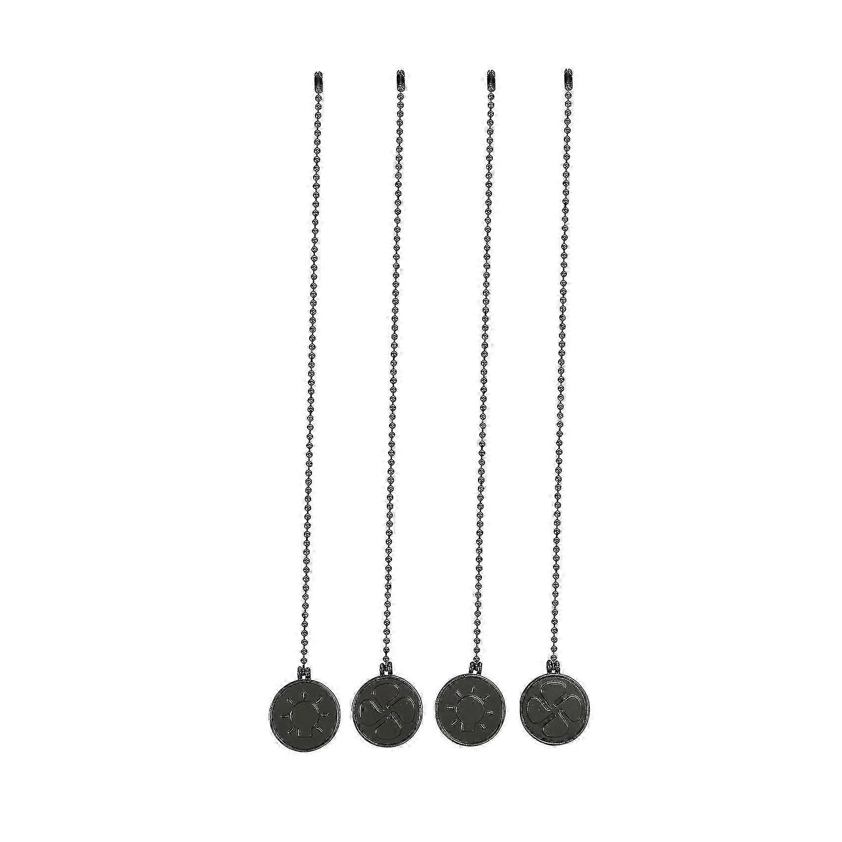 Ceiling Fan Pull Chain Set, 4 Pieces Bulb And Fan Pattern Pull Chain Extension Fan Pull Chain Penda