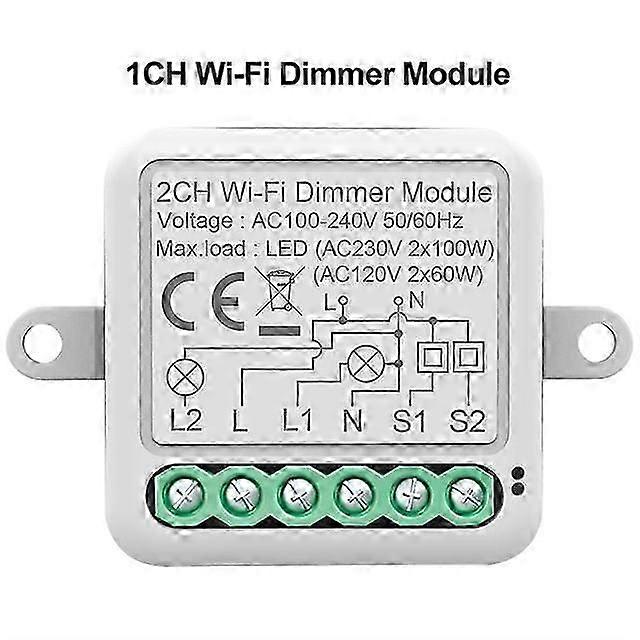 Tuya Smart Wifi Light Led Diy Dimmer Switch Smart Home Support 2 Way Control Switch