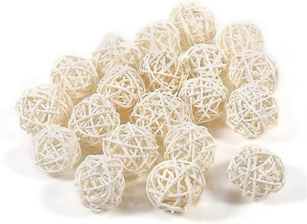 Rattan Ball, 5 Colors 20pcs Colorful Decorative Wicker Balls Ornaments