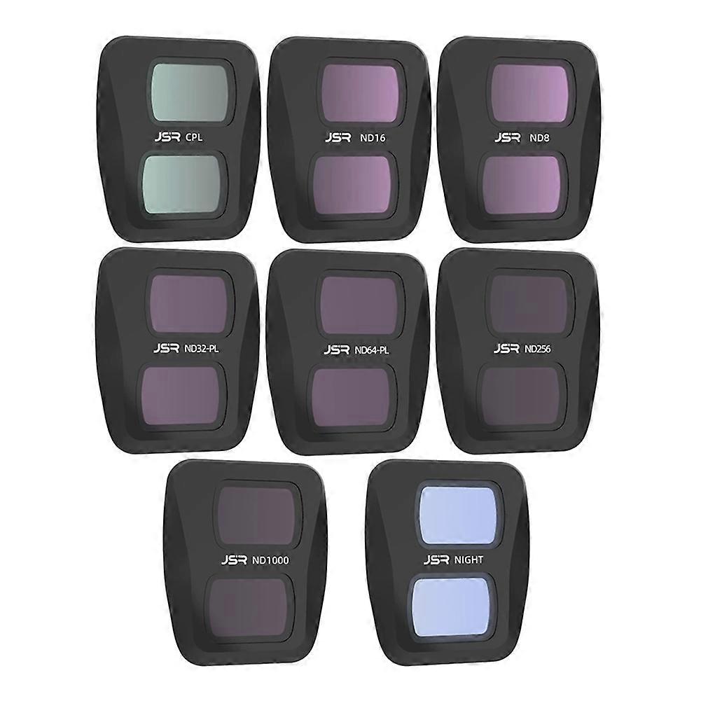 JSR Filter Sets for DJI AIR 3 Drone Specific Camera Lens Aluminium Alloy CPL ND8/16/32/64/256/1000 Night