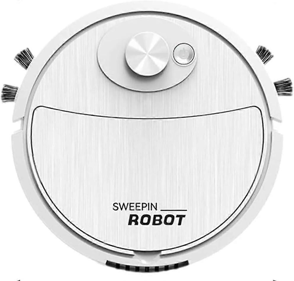 Robot Vacuum Cleaner with Mop, Advanced Obstacle Avoidance, Slim Design for Home Floors (White)
