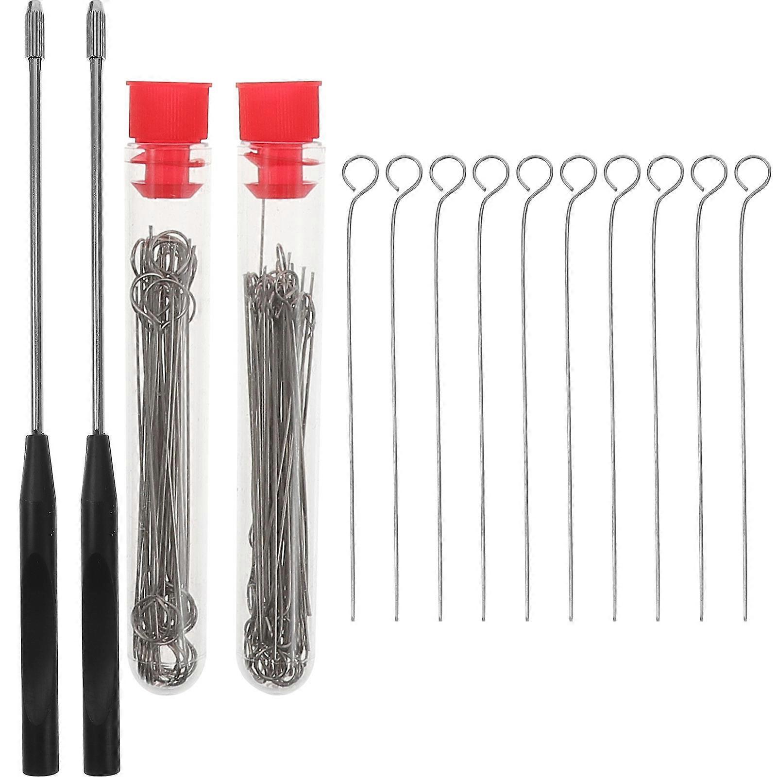 92 Pcs Copper Microbiology Inoculation Rod Handle Loop Inoculating Ring Parts