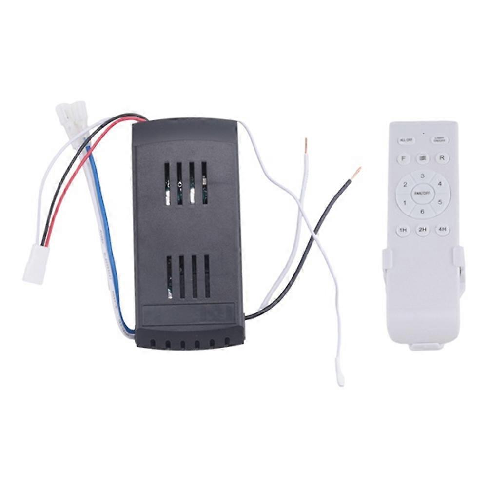 10set Universal Ceiling Fan Remote Control 40W 6-Speed Timing Function Replacement Remote for DC Ceiling Fans & Lights