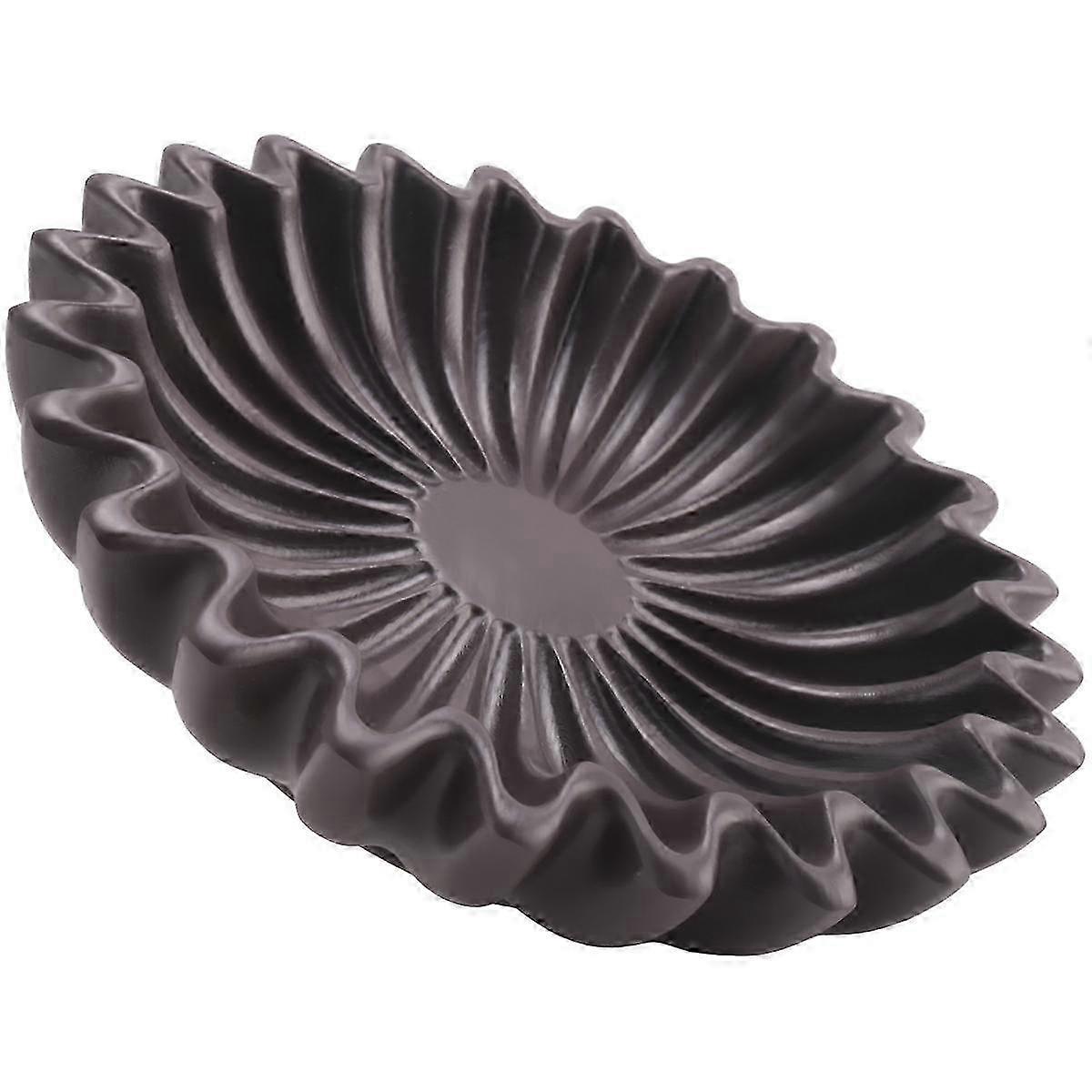 Fluted Ruffle Bowl for Coffee Table Styling and Home Decor Accents