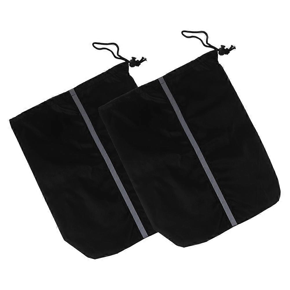 Black Car Side Mirror Covers for Snow Protection 2Pcs Set