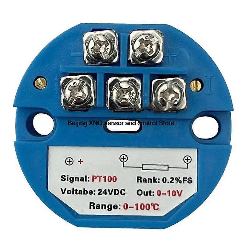 RTD pt100 temperature transmitter sensor module Thermal resistance 4-20mA 0-10V output