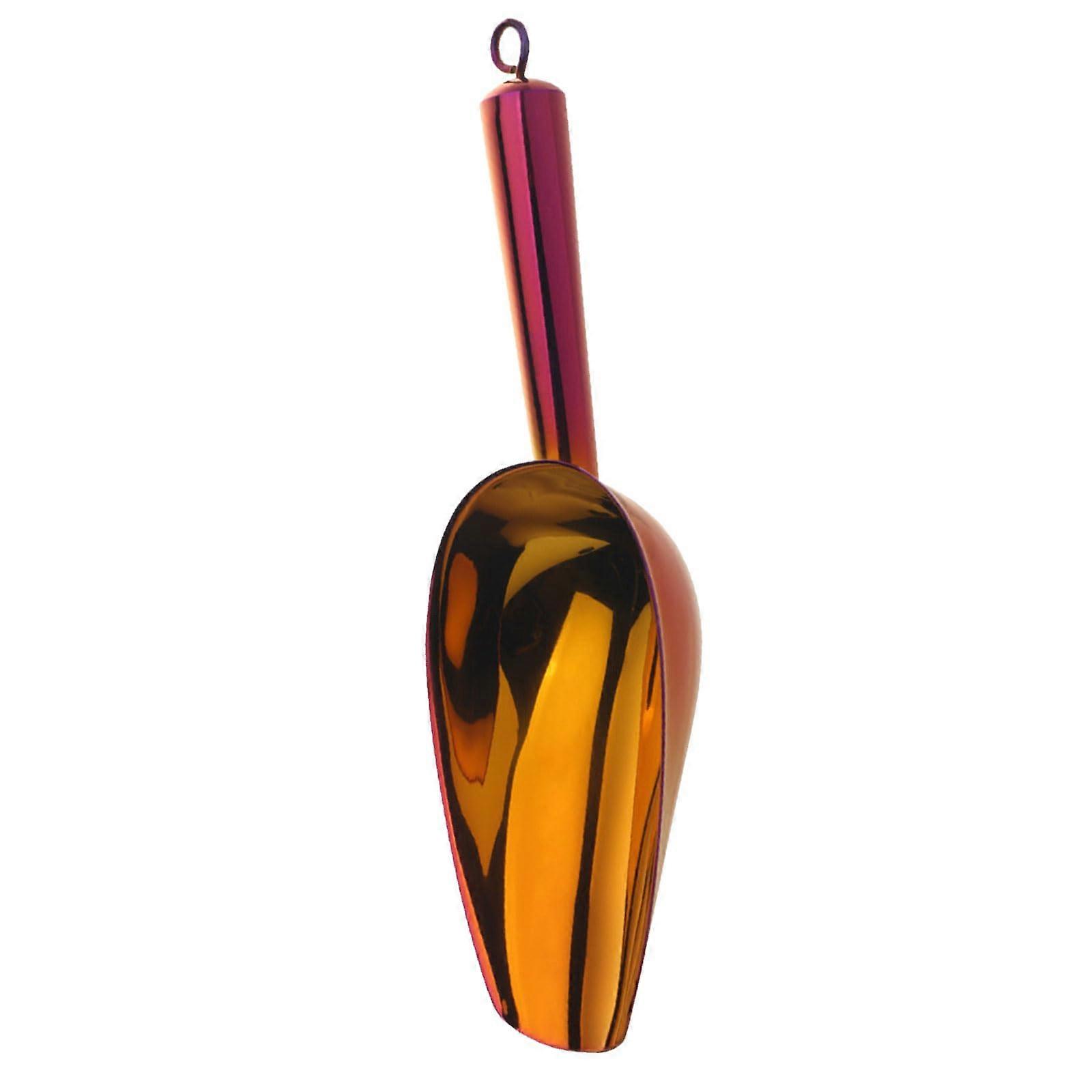 Stainless Steel Ice Scoop with Ergonomic Non‑Slip Grip for Multipurpose Kitchen and Bar Use