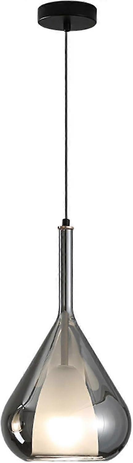 Modern Double Glass Pendant Light Fixture for Dining Room with Elegant Shade and LED Lighting