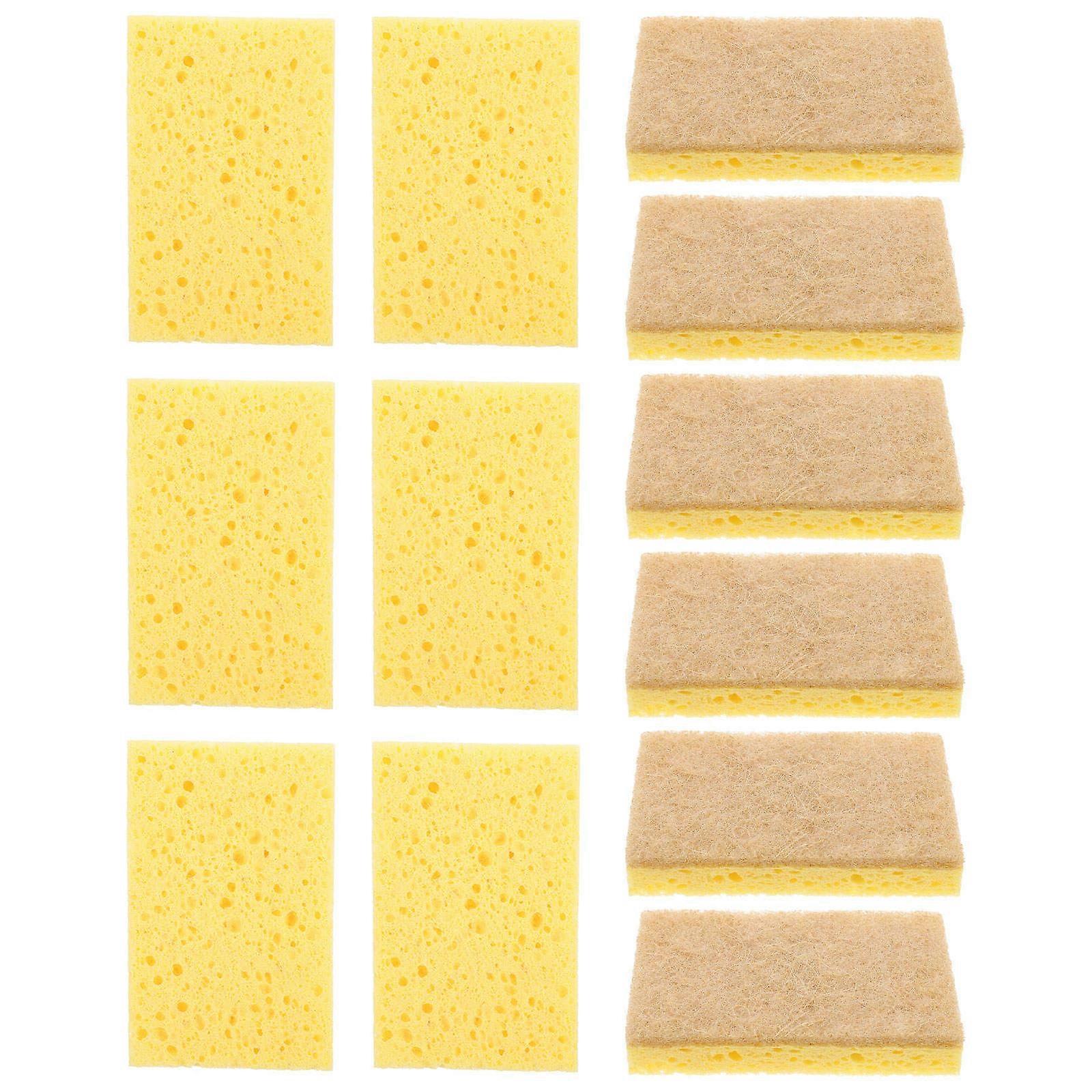 Reusable Kitchen Sponges Brush Dish Sponge for Multi-Functional Use 12Pcs