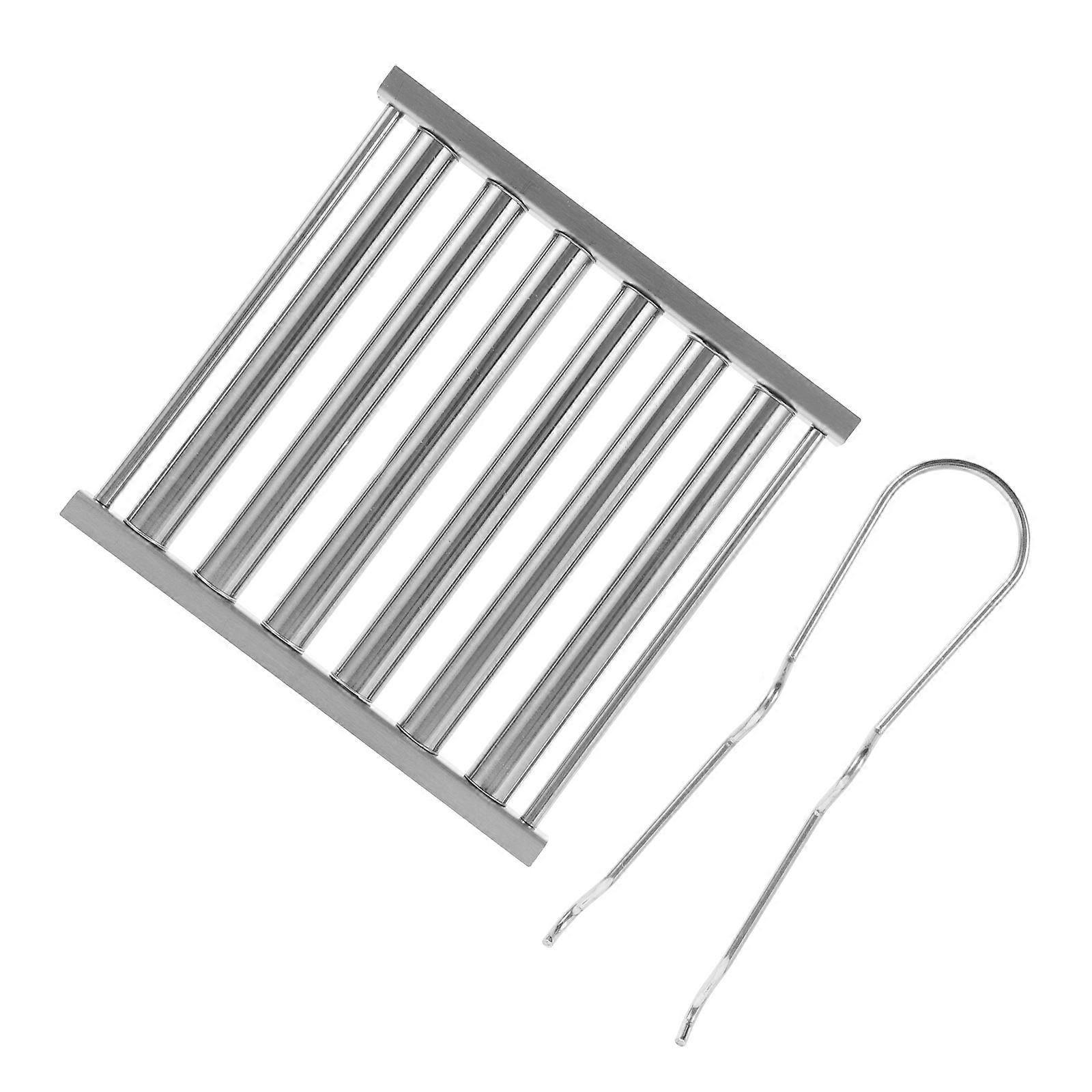 Camping-Grill-Wurstroller aus Edelstahl, 1 Set