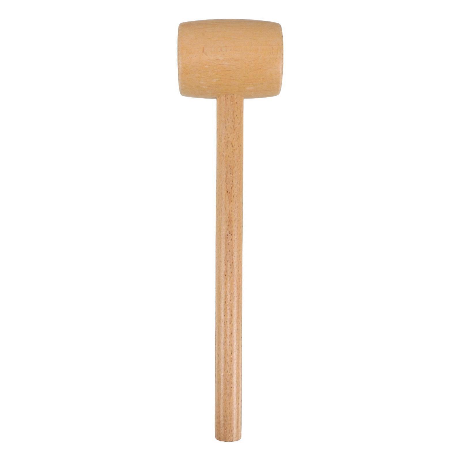 Wooden Hammer for Seafood Cracking Mini Pounding Tool Khaki Color