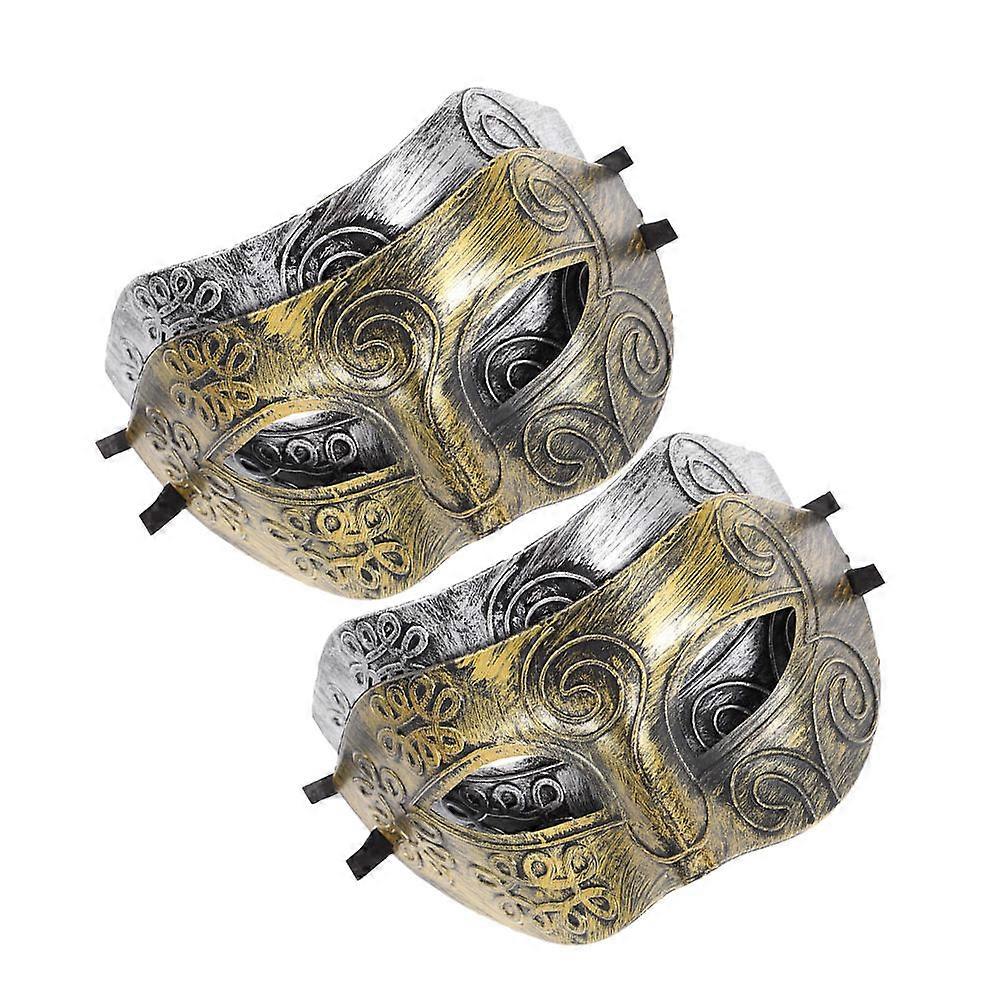 Masquerade Mask Half Face Mask for Cosplay Party 4Pcs Set in Assorted Color