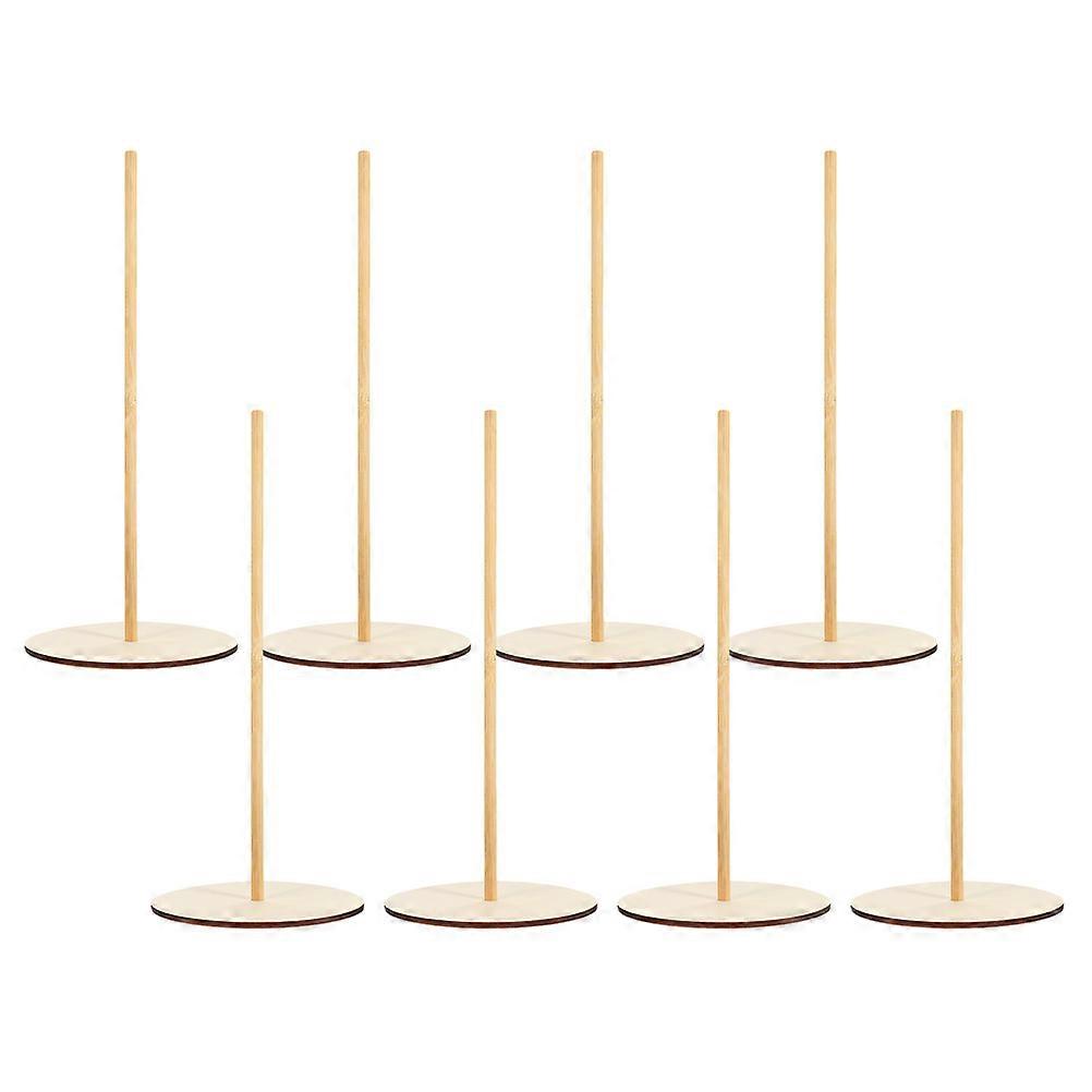 Wood Donut Display Stand for Display with Detachable Holder 8Sets