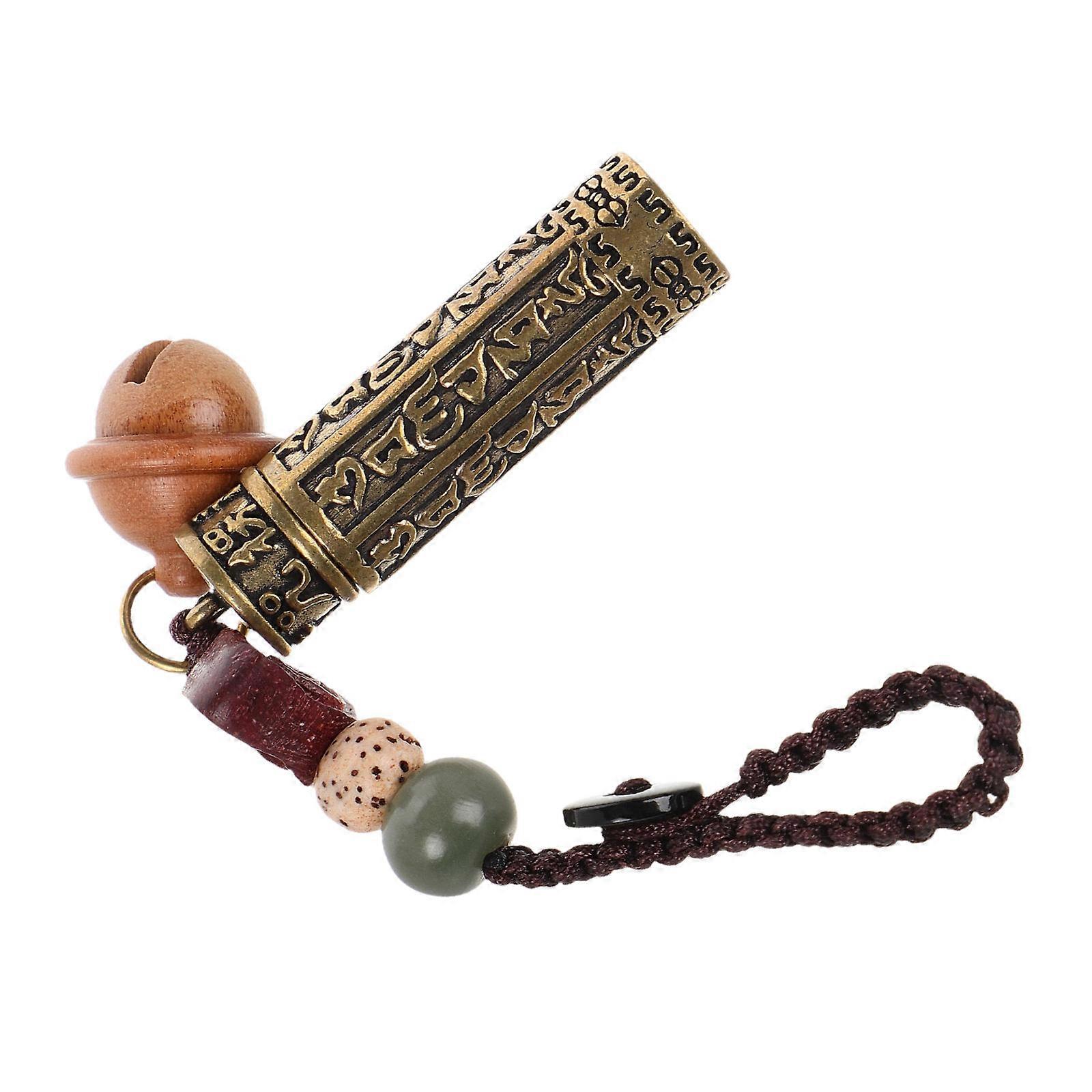 Retro Brass keychain with for Keys Multi Color Durable Couples Charm Versatile Use