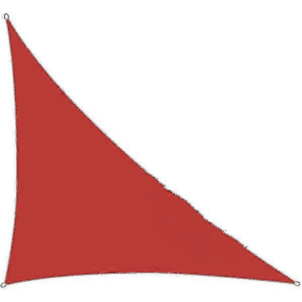 Waterproof Sun Shade Sail for Garden, Right Angle Triangle Sunshade Sail Canopy UV Block Pool Cover Red 4*4*5.7m