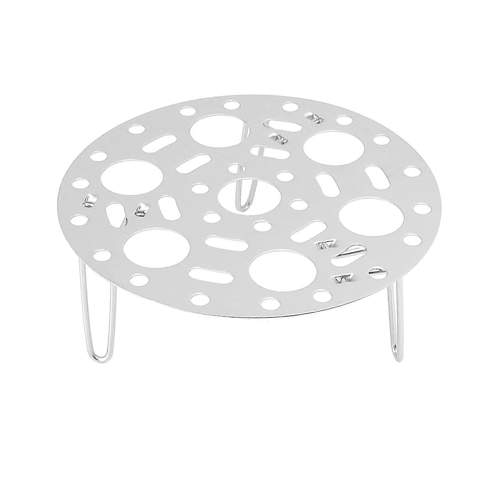 304 Stainless Steel Foldable Steaming Rack for Dumplings Vegetables Eggs, Compact 17.5x6.8cm