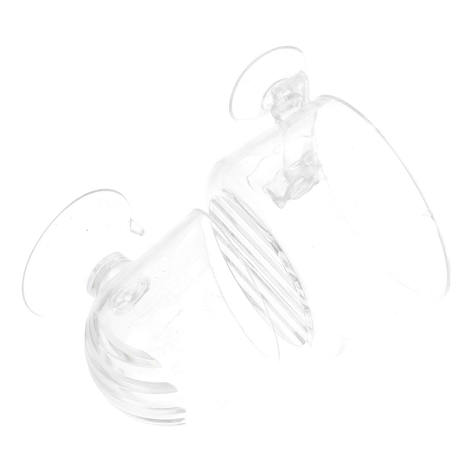 Transparent Shrimp Feeder Fish Feeding Cup for Aquarium 2Pcs Set
