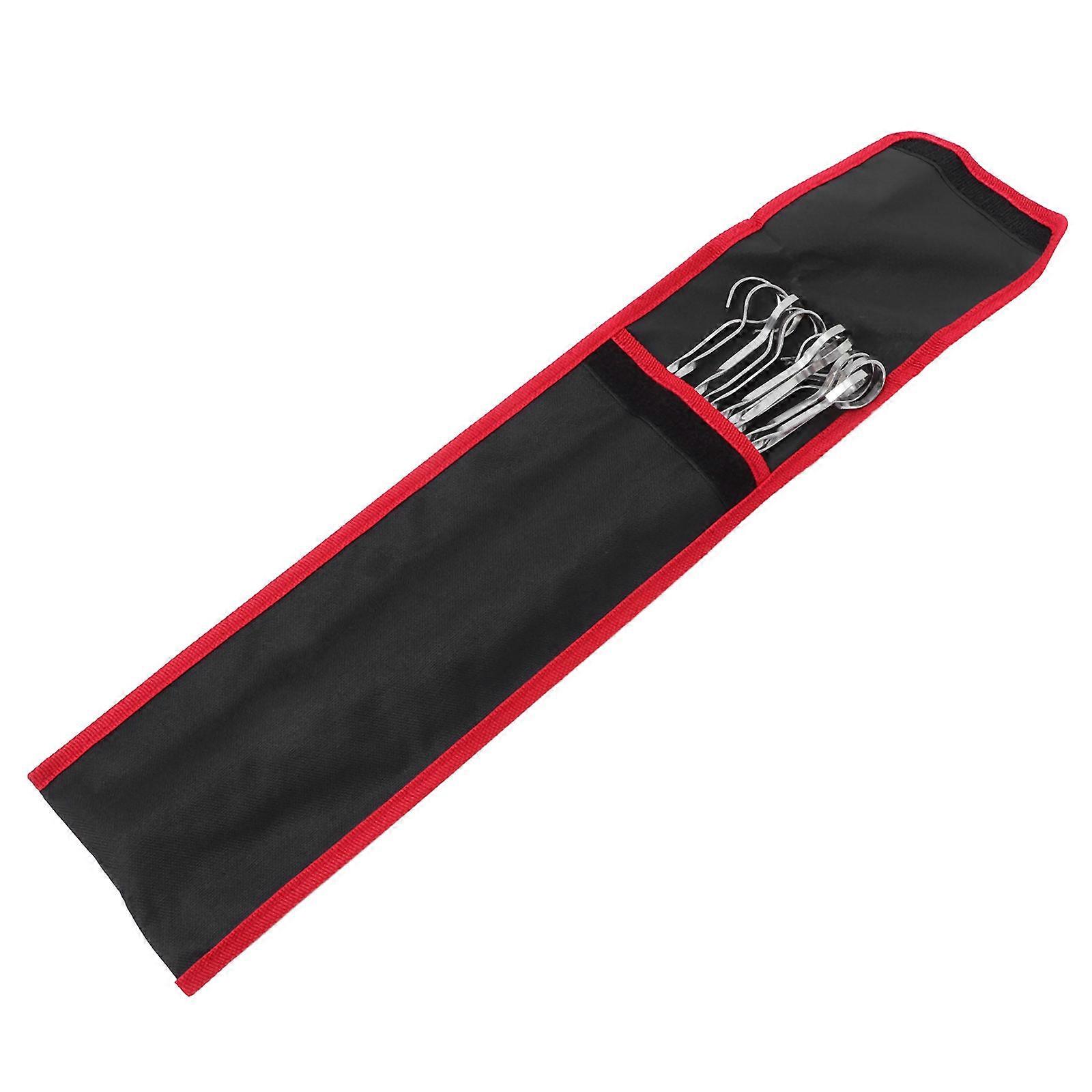 Metal Skewers Flat Metal Kebob Skewers for Grilling 12Pcs Reusable Set