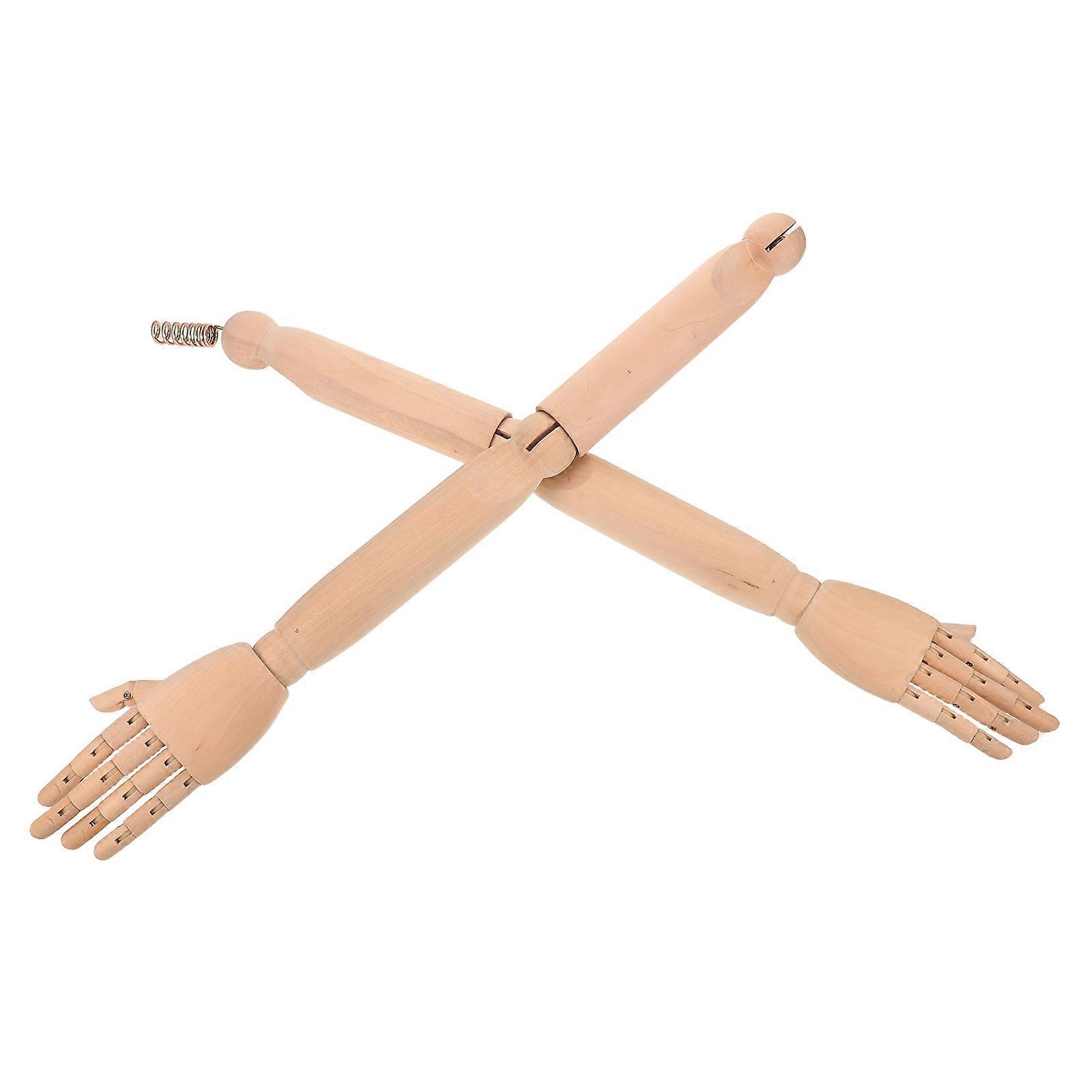 Realistic Wooden Arm Model for Photography Display