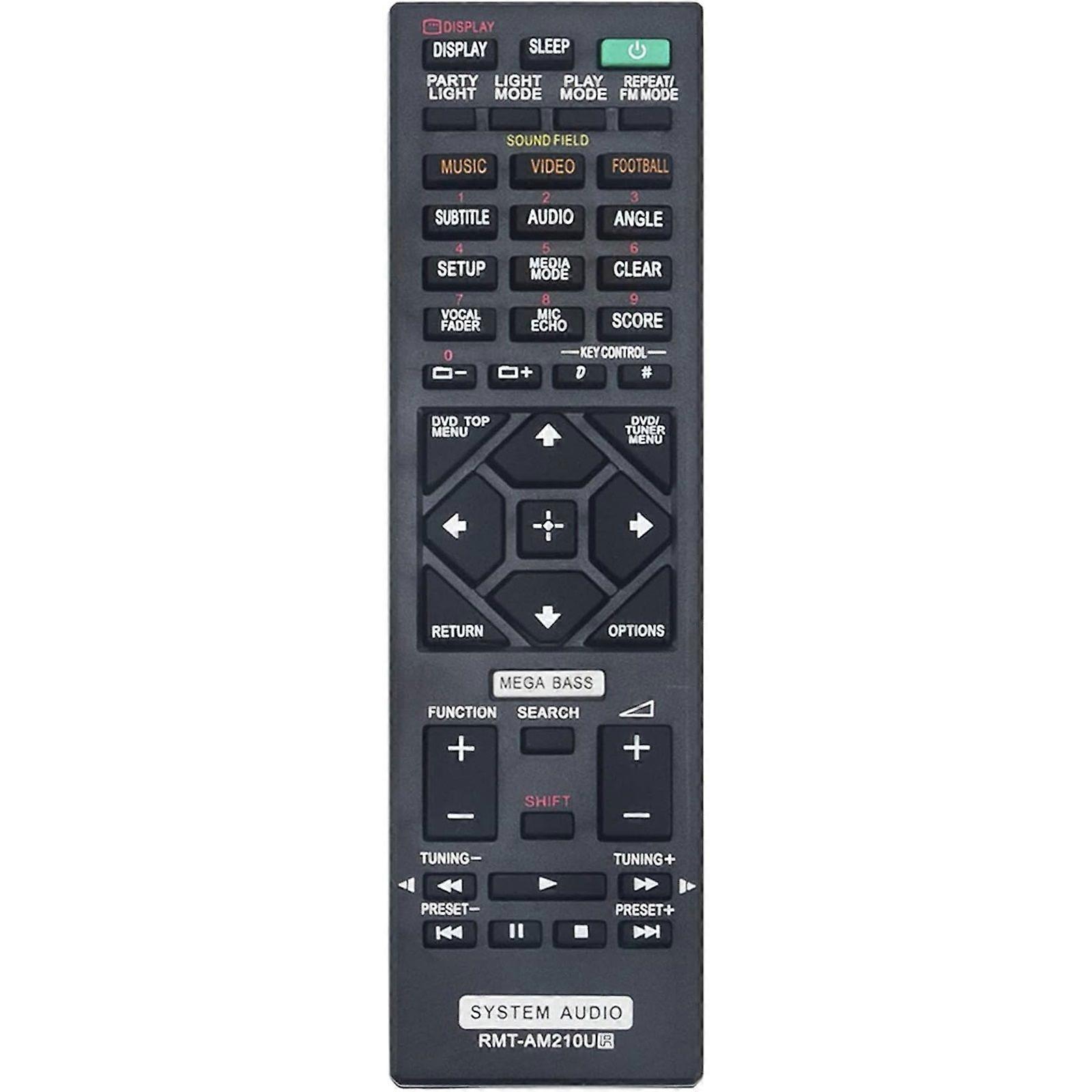 RMT-AM210U Replacement Remote Control fit for Sony Home Audio System SHAKE-X30D SHAKE-X10D MHC-GT4D