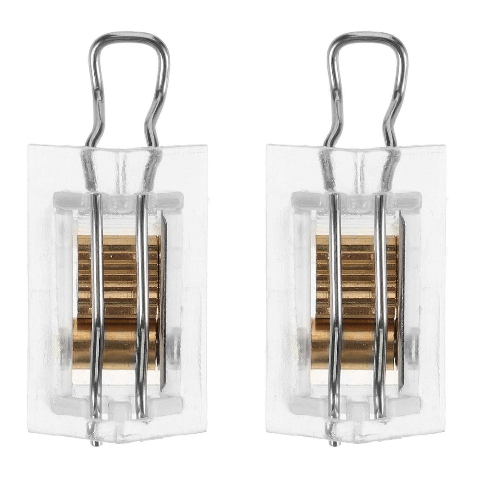 Window Blind Lock with Dual Design for Secure Holding ABS Material Transparent Easy Installation 2pcs