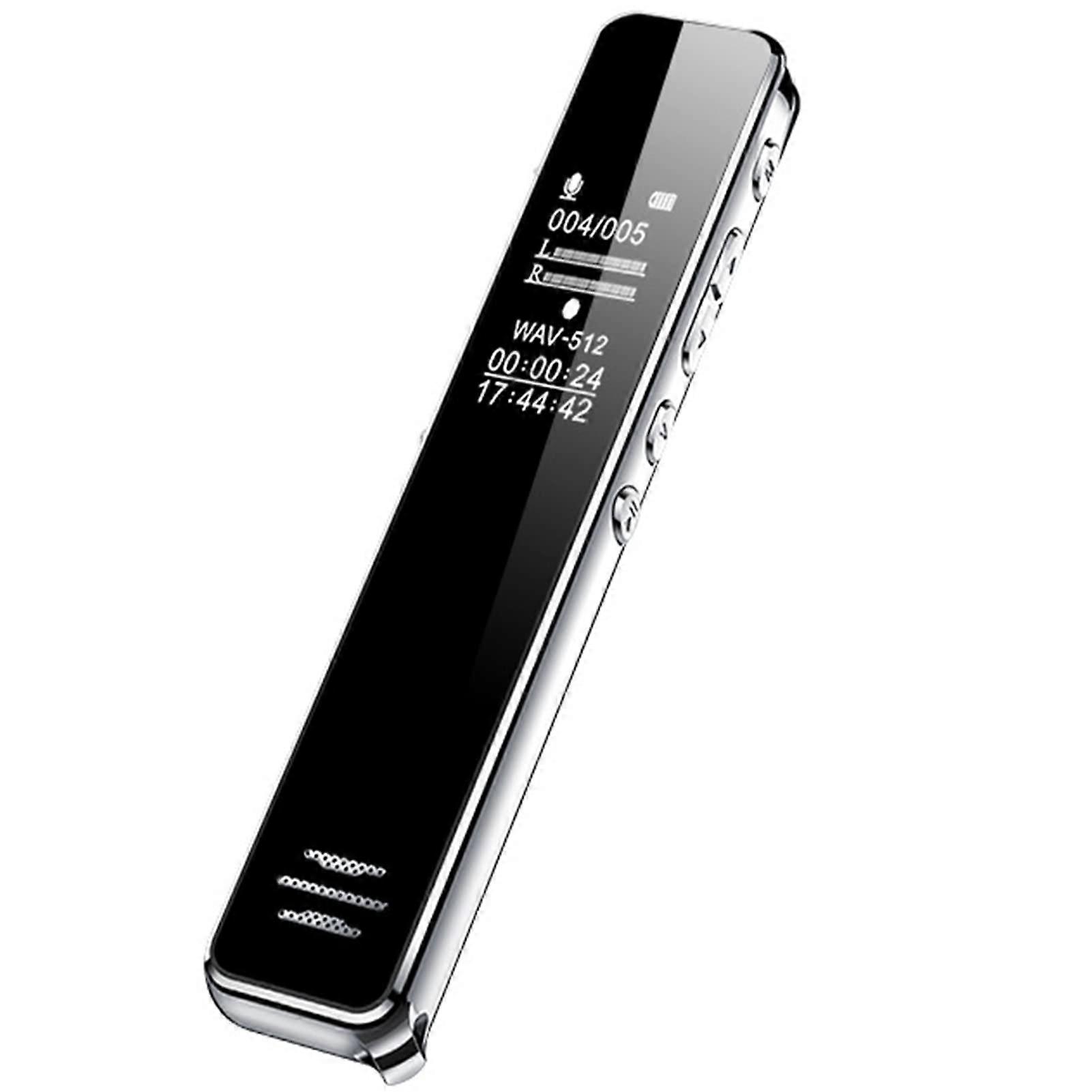 Digital Audio Record Pen For Lectures, MP3 Playback, 16GB, OneTouch HD Voice Activated Recorder