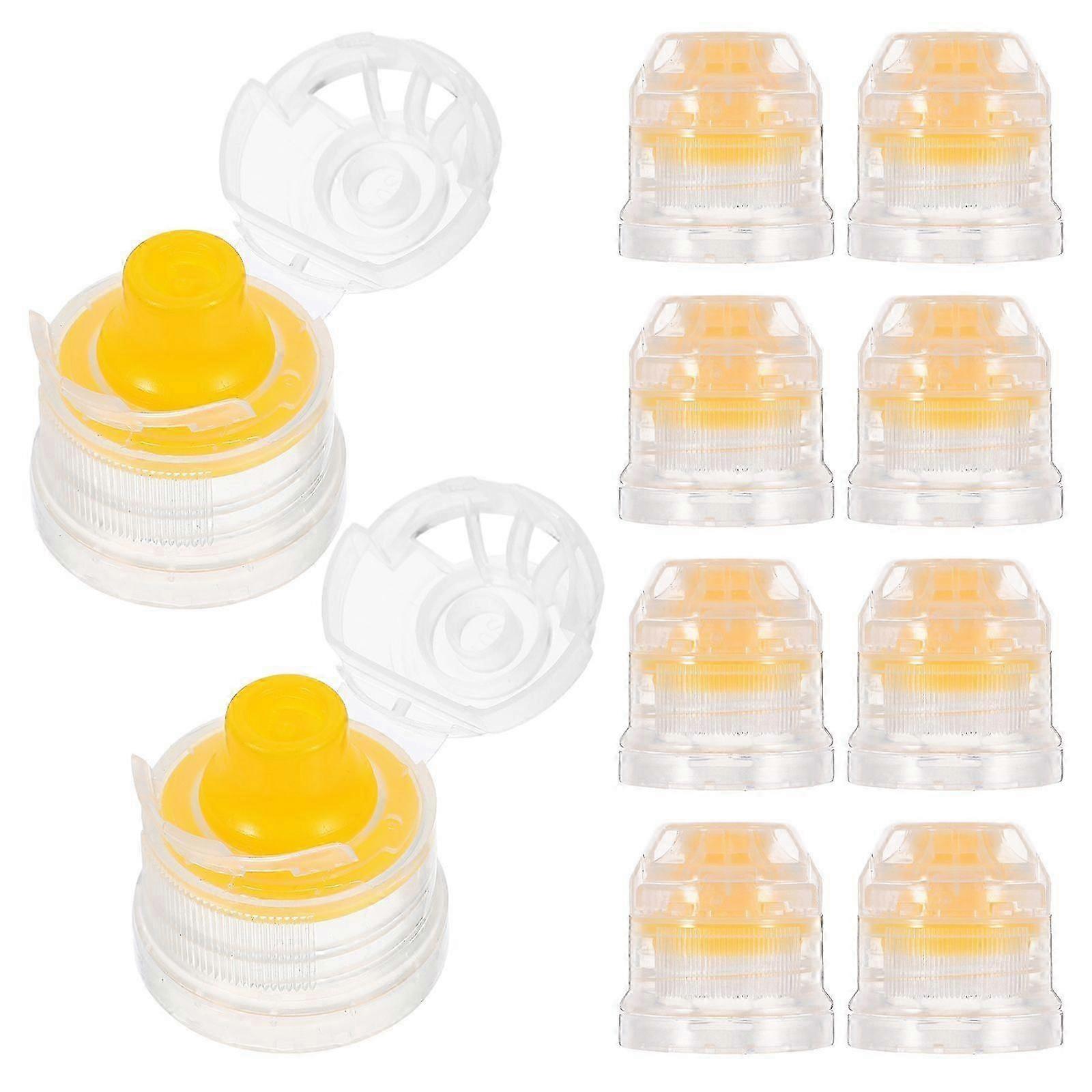 10-Piece Push Pull Cap Replacement for Water Bottles-JJ