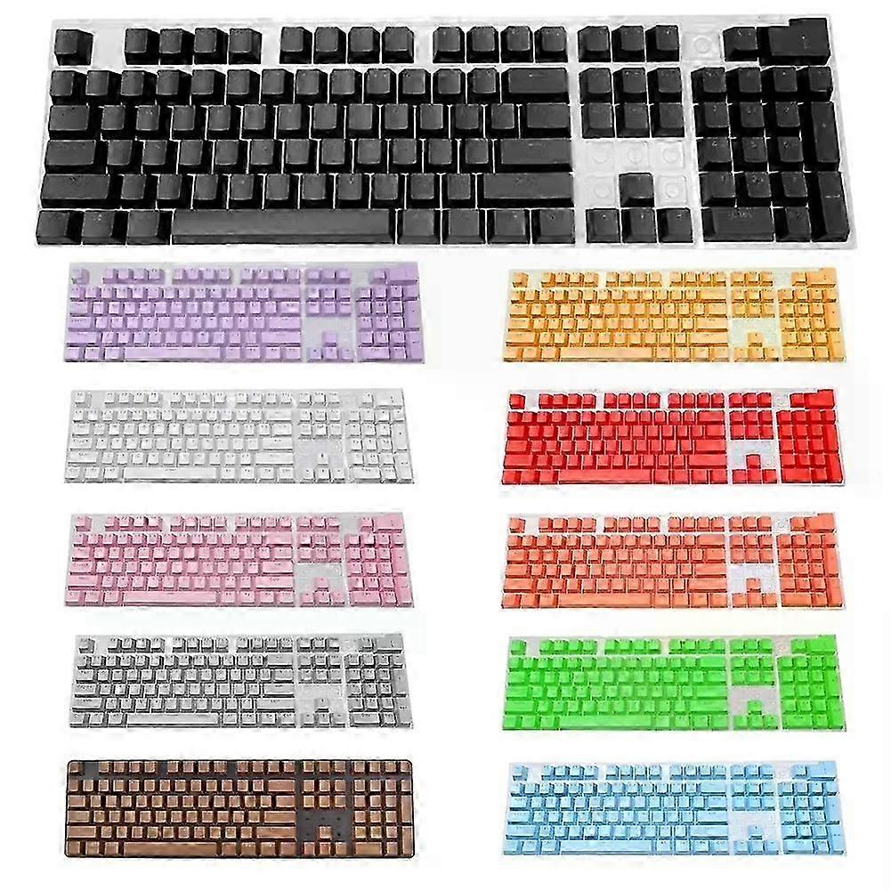 104pcs ABS Universal Mechanical Keyboard Keycaps DIY Ergonomic Blank Keycaps For Cherry MX Keyboard Replacement Backlit Key Cap