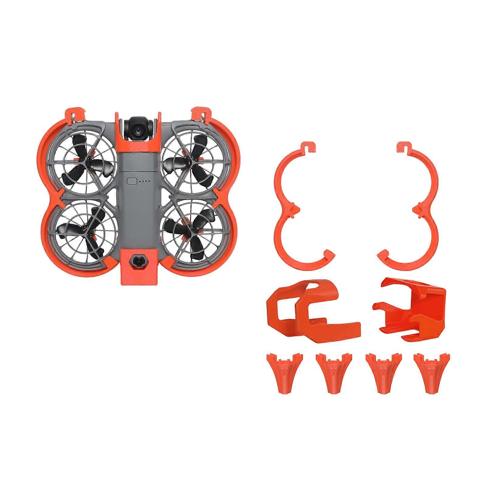 Landing Gear For Drones Raise Quick Release Installation Stability Anti-Drop Protective Drones Accessories  Orange