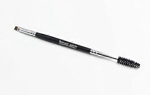 Eyebrow Duo Brush with Precision Angled Tip and Soft Spoolie, Durable Synthetic Bristles