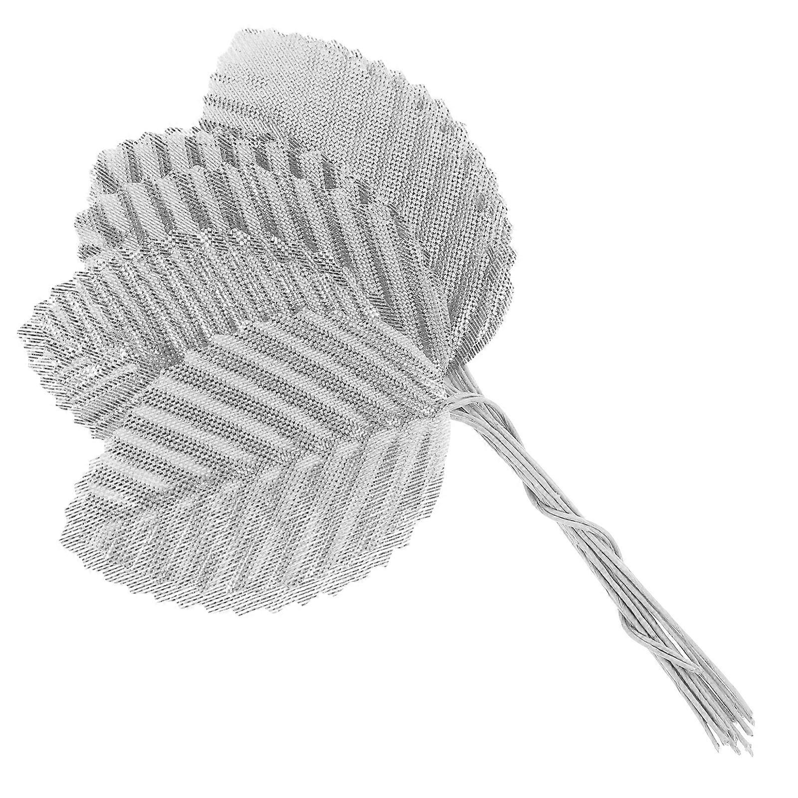 Silver Faux Leaf 200Pcs Wedding Artificial Leaf for Decoration