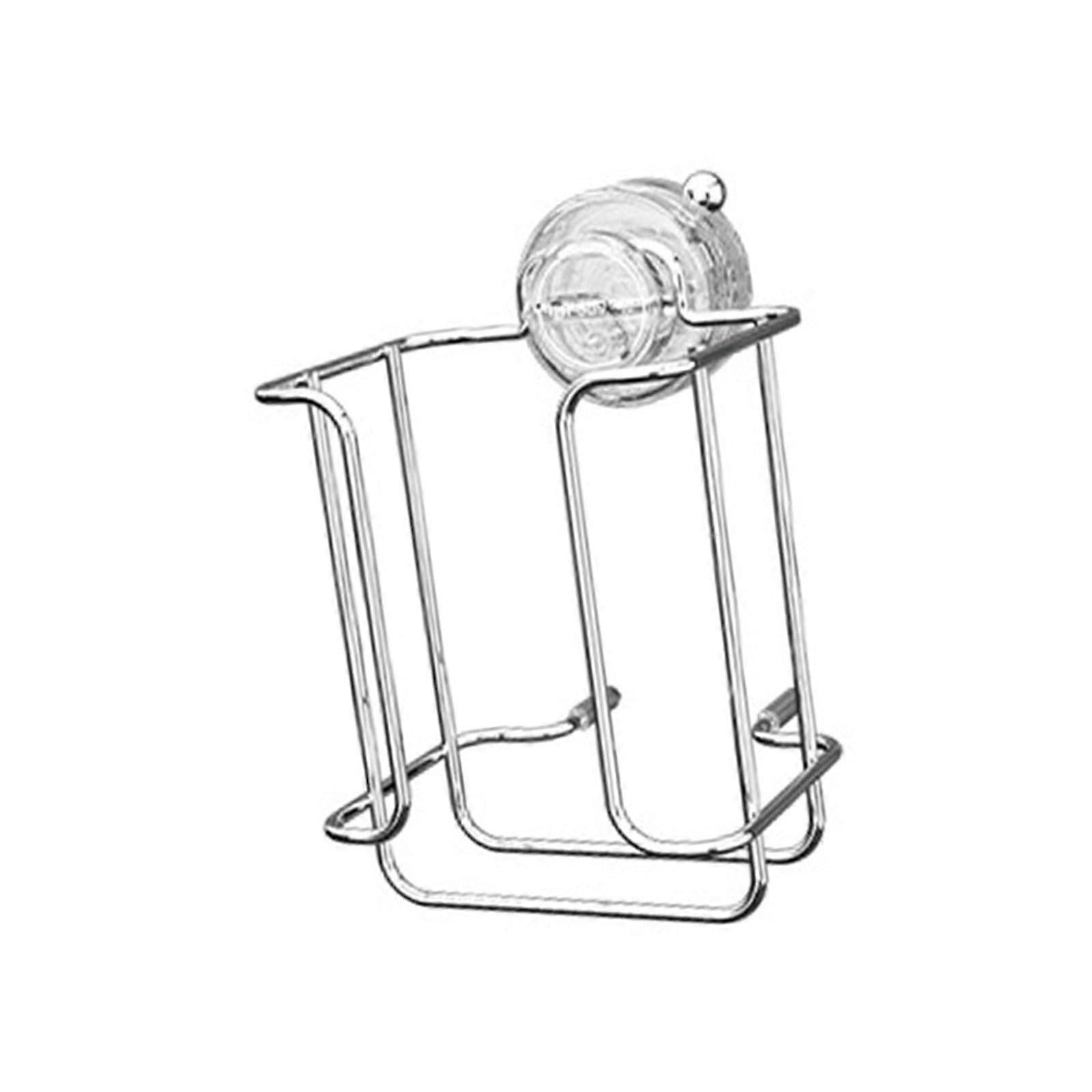 Suction Cup Tissue Holder with Strong Grip, Drill Wall Mounted Rustproof Bathroom Organizer